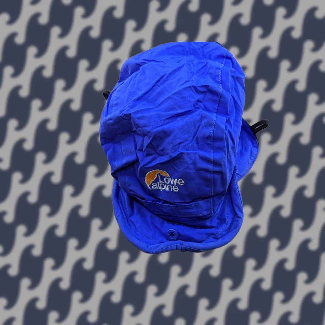 Vintage VINTAGE Lowe Alpine Mountain Cap Triple Point Hat Small Blue Outdoor Hiking Trekking Size ONE SIZE - 1 Thumbnail