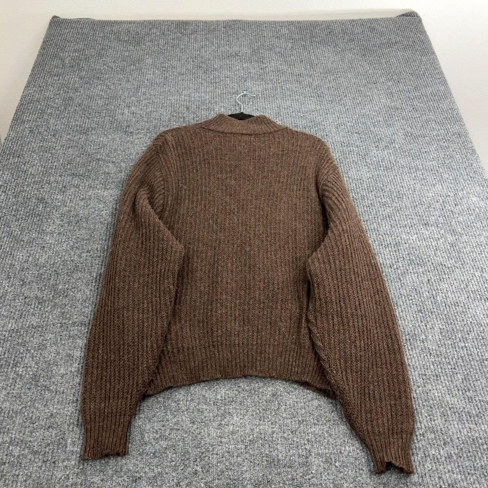 Vintage Vintage LL Bean Freeport Maine Sweater Mens M Brown Wool Alpaca Full Zip Ribbed Cardigan Size US M / EU 48-50 / 2 - 7 Thumbnail