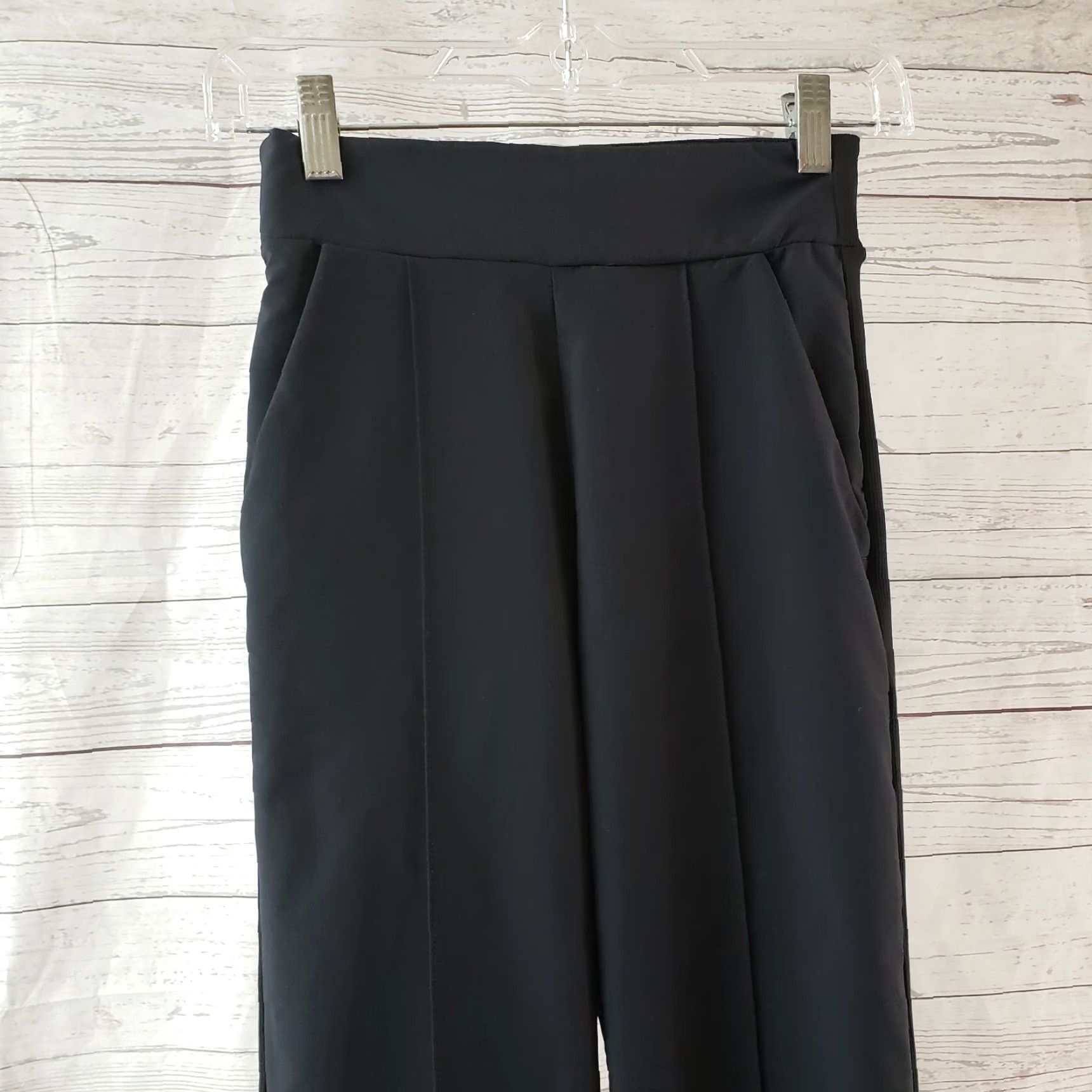 Vintage Zella Womens Pants 2XS Black Straight Leg Pull On Mid Rise Size 24" / US 00 / IT 34 - 2 Thumbnail