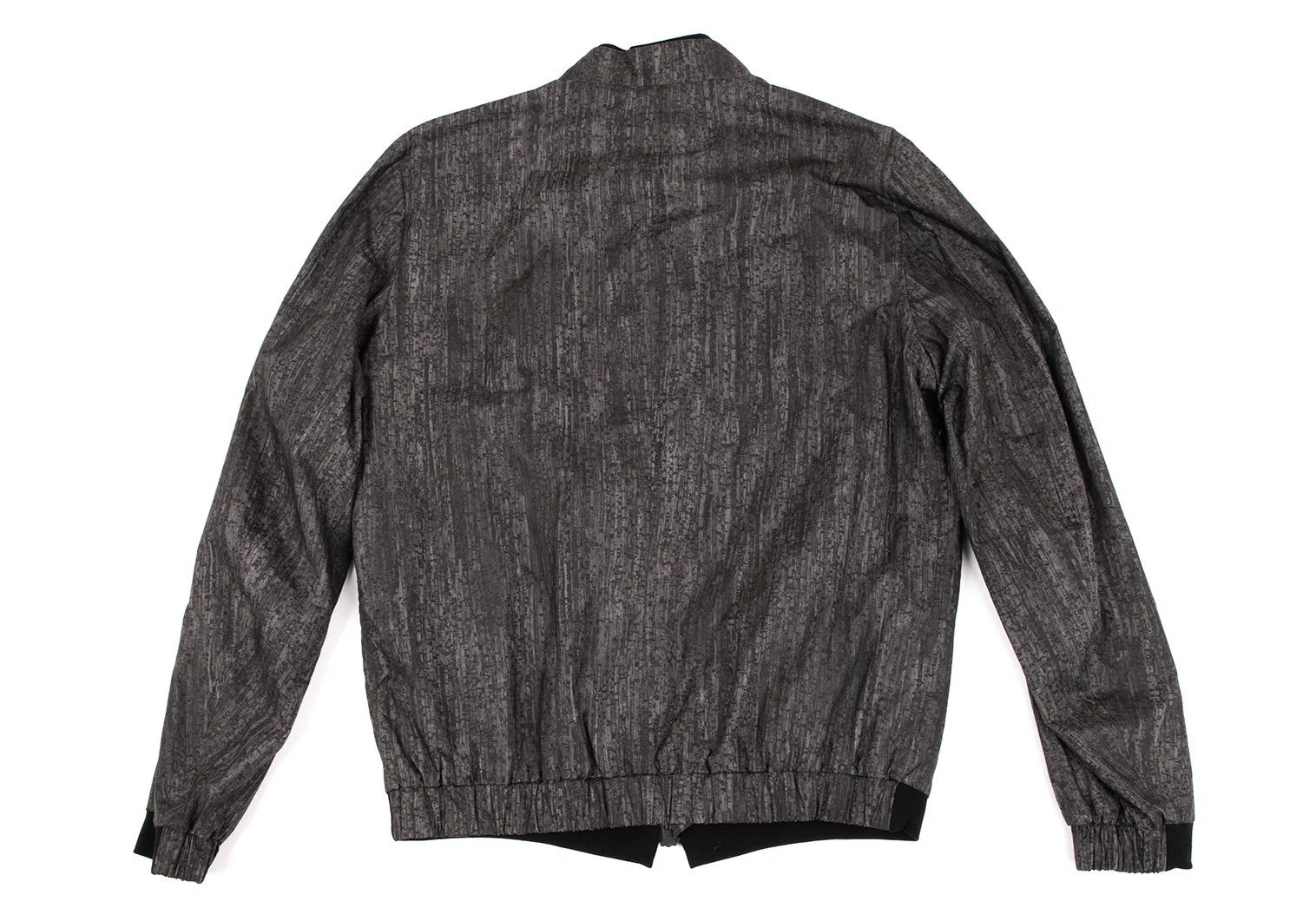 Armani Collezioni Patterned Dual Zip Blouson in Charcoal Black EU46/US36 Size US XXS / EU 40 - 11 Thumbnail