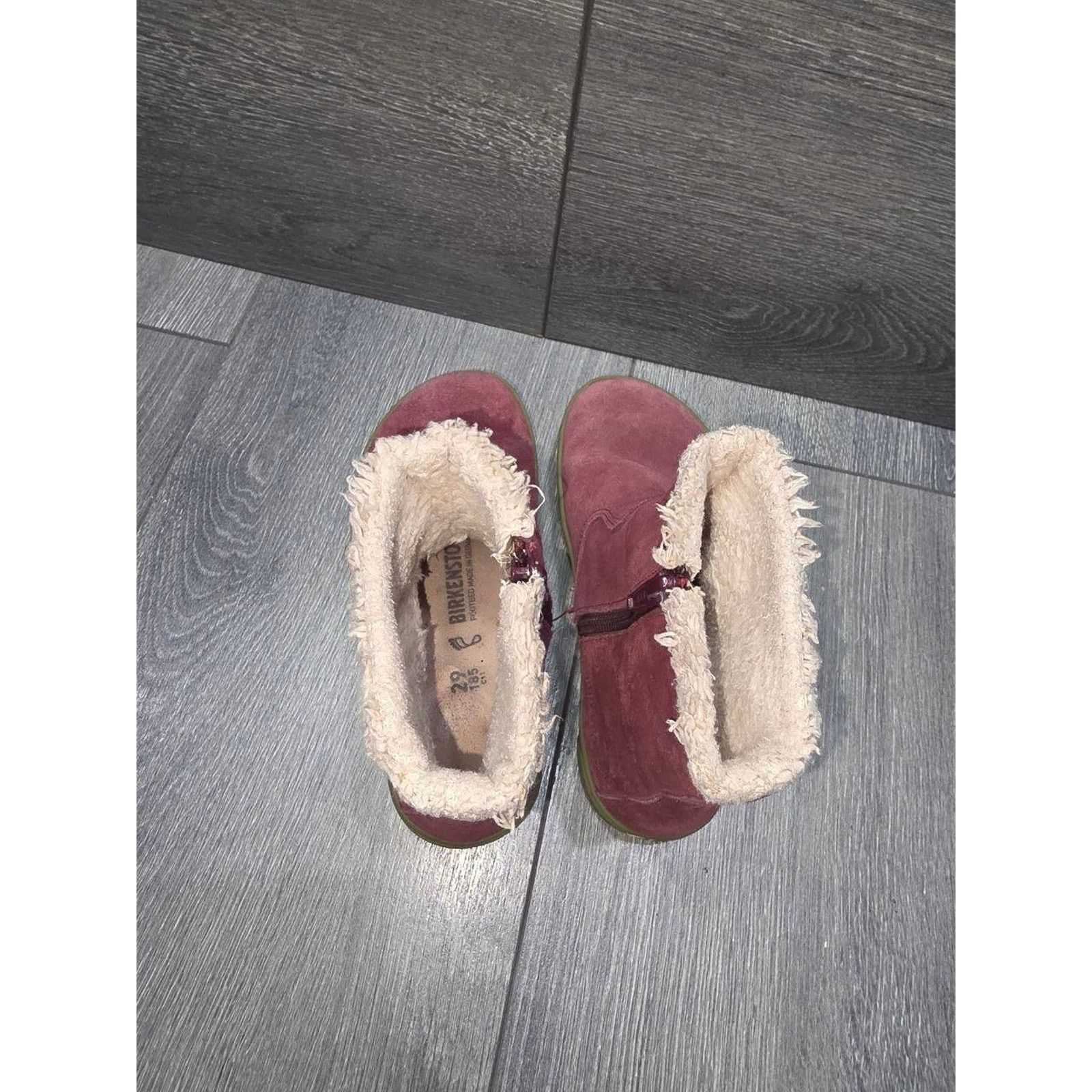 Birkenstock Birkenstock Lille Lined Bots Red Zip Up Kids Size 29 S000054 Size US 4.5 / IT 34.5 - 8 Thumbnail