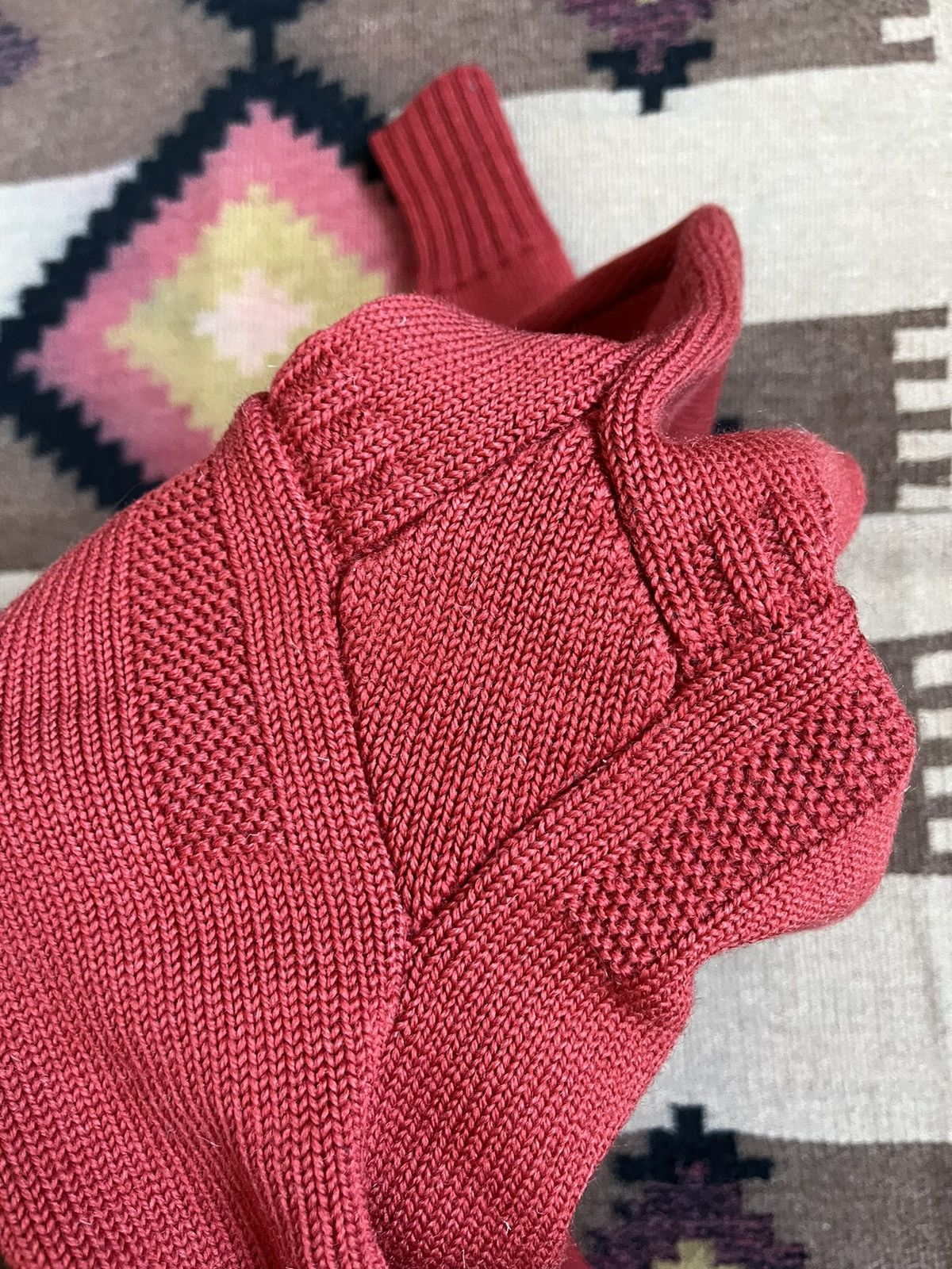 Le Tricoteur Guernsey Traditional Guernsey Le Tricoteur Orange Wool Jumper Sweater Size US M / EU 48-50 / 2 - 13 Thumbnail