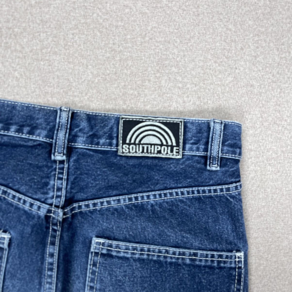 JNCO × Karl Kani × Southpole VINTAGE SOUTHPOLE JORTS DENIM SHORTS HIP HOP RAP SKATE Size US 31 - 3 Thumbnail