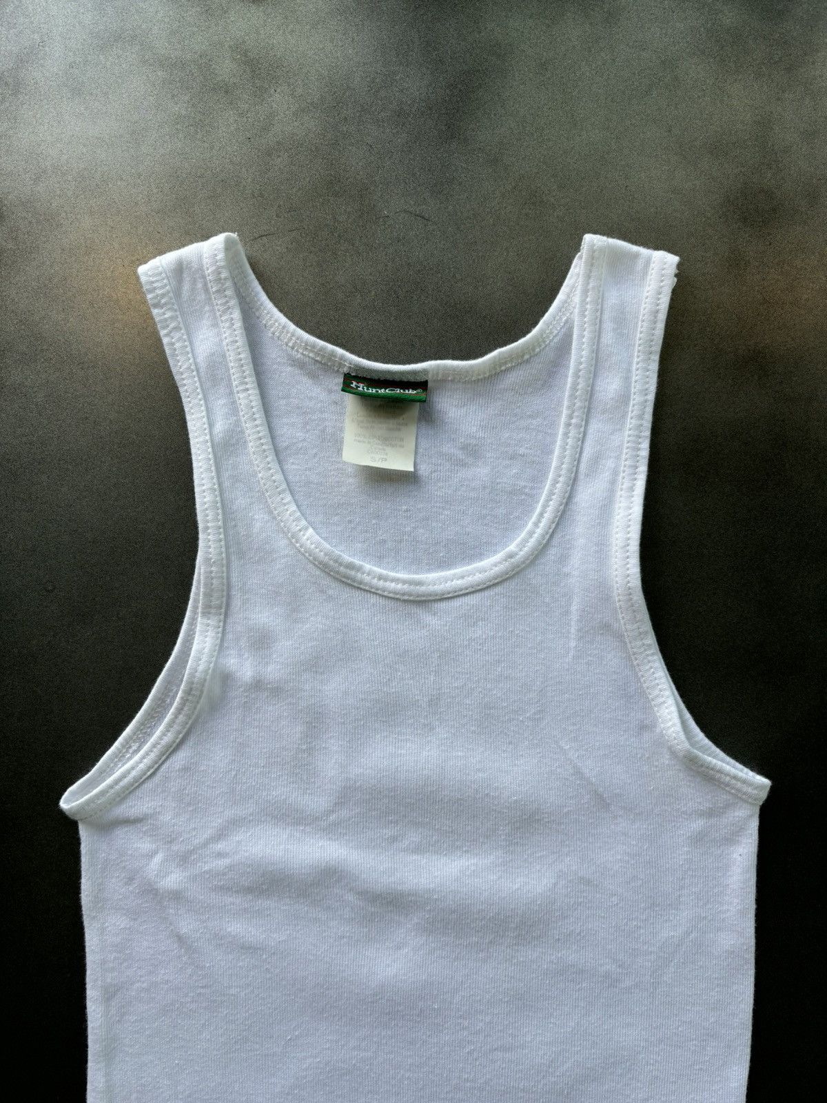 Vintage 1980s Vintage Tank Top 80s Blank Undershirt Wifebeater White Size US S / EU 44-46 / 1 - 1 Thumbnail
