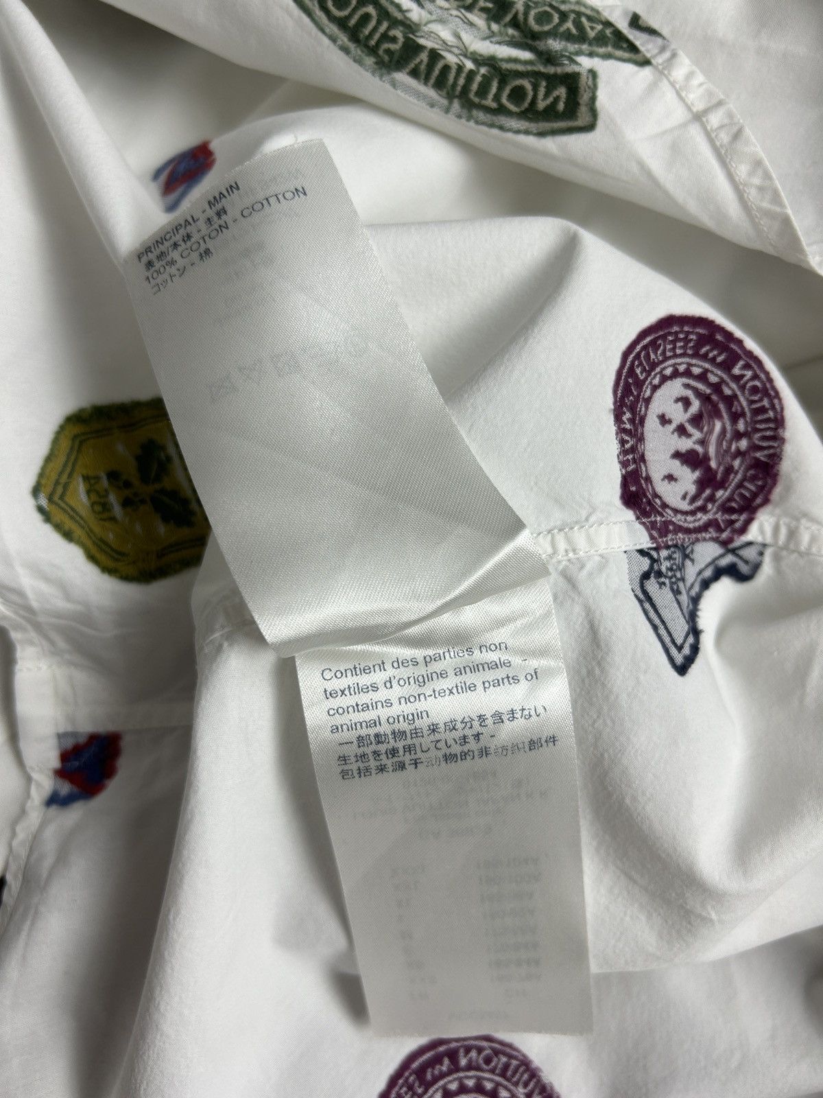 Louis Vuitton Louis Vuitton Embroidered Multi Logo Shirt Button Up Size US S / EU 44-46 / 1 - 13 Thumbnail