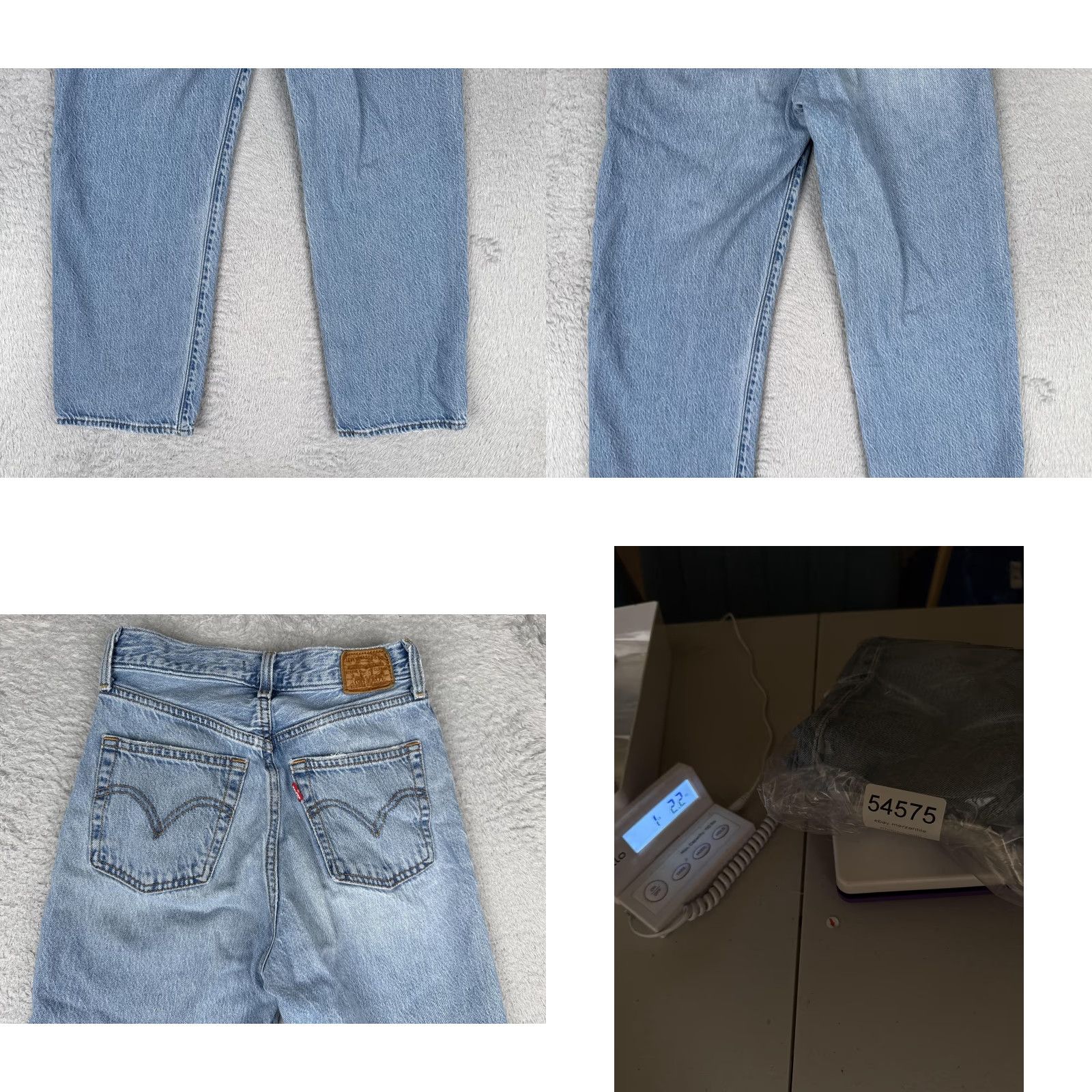 Levi's VINTAGE Levis Ribcage Straight Jeans Womens 26 Blue High Rise Button Fly 24x26 Size 26" / US 2 / IT 38 - 10 Thumbnail