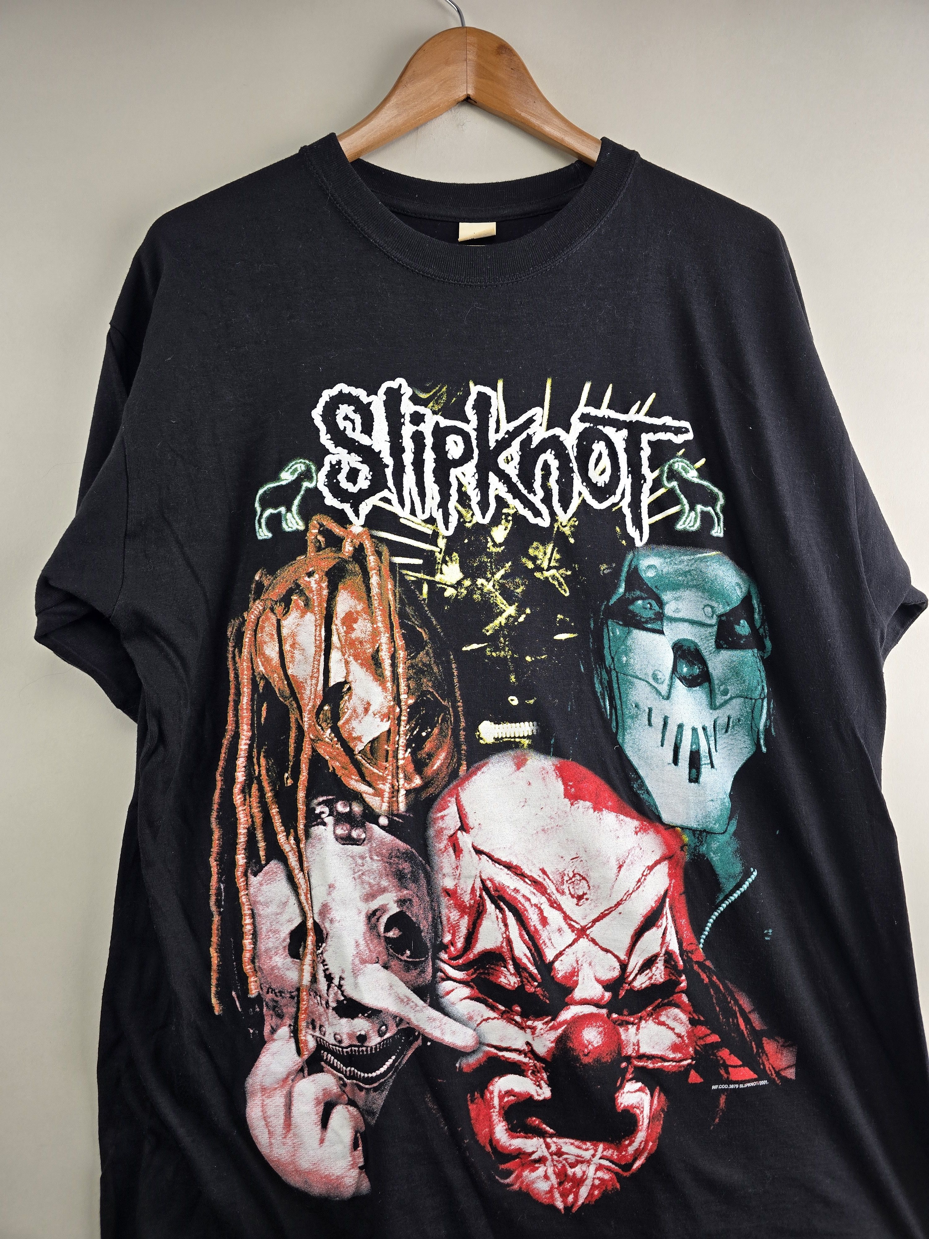 Band Tees × Vintage 2001 Slipknot Iowa XL 23" 30.5" Size US XL / EU 56 / 4 - 2 Thumbnail