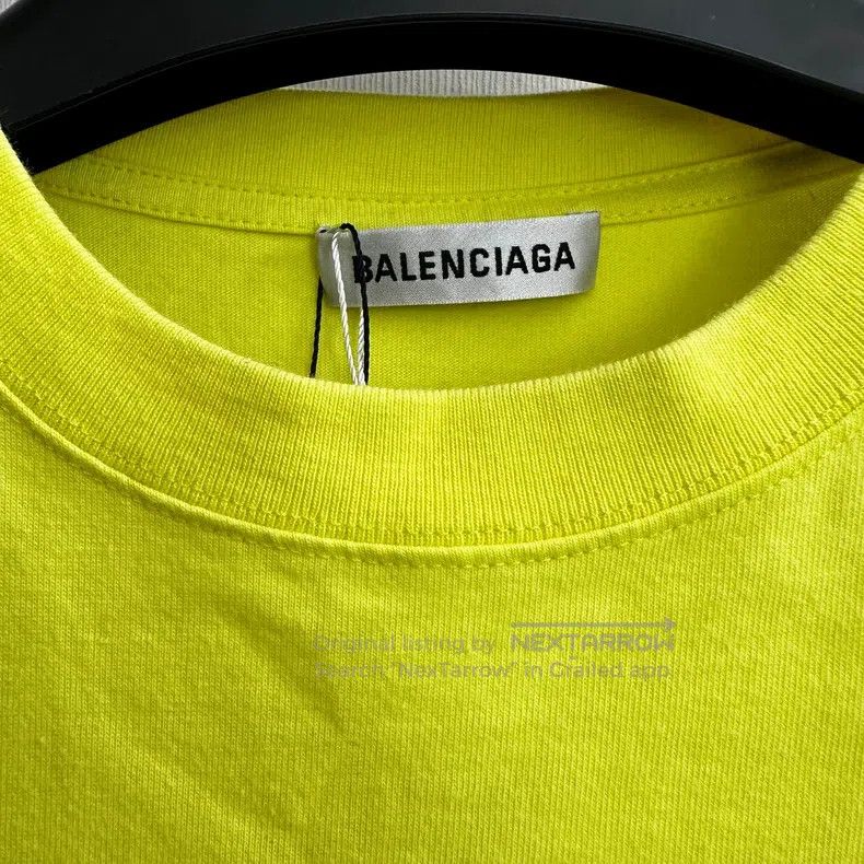 Balenciaga Balenciaga Fluorescent yellow crew short sleeve Size US S / EU 44-46 / 1 - 3 Thumbnail