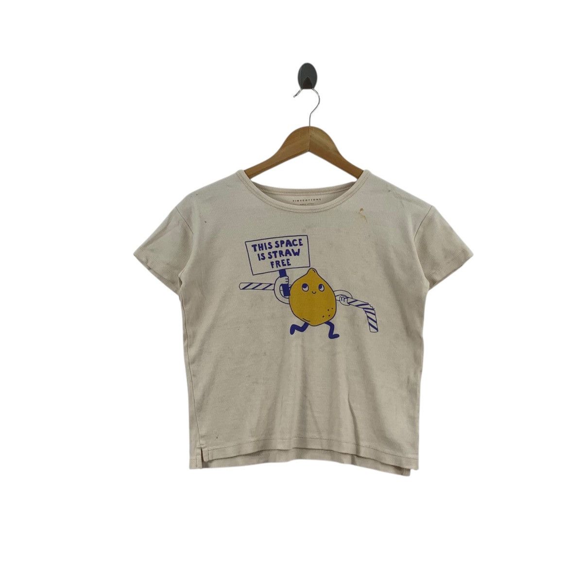 Vintage TINY COTTONS BARCELONA Straw Free Tee Shirt Top Preserve Size S / US 4 / IT 40 - 1 Thumbnail