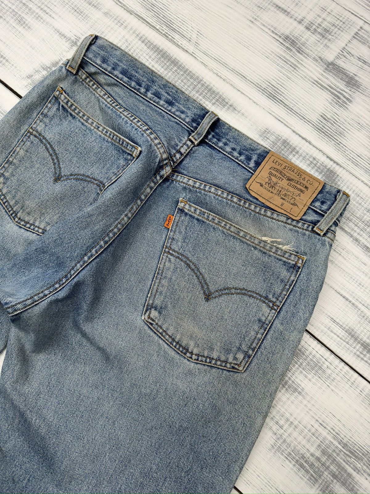 Levi's Vintage Levi's 618 Orange Tab Distressed Jeans Ripped Denim Size US 34 / EU 50 - 3 Thumbnail