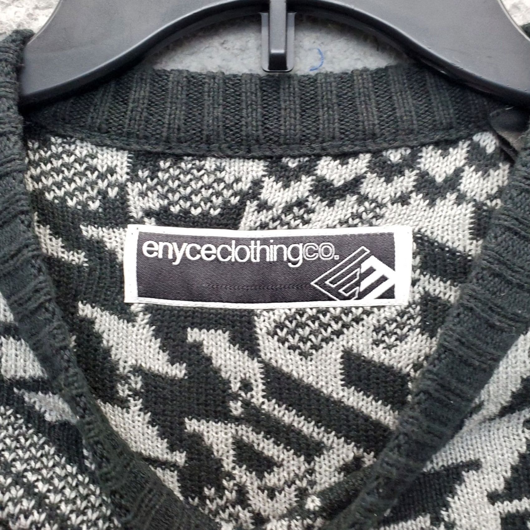 Enyce Enyce Sweater Mens L Multi Houndstooth Plaid Raglan Sleeve Pullover Size US L / EU 52-54 / 3 - 6 Thumbnail