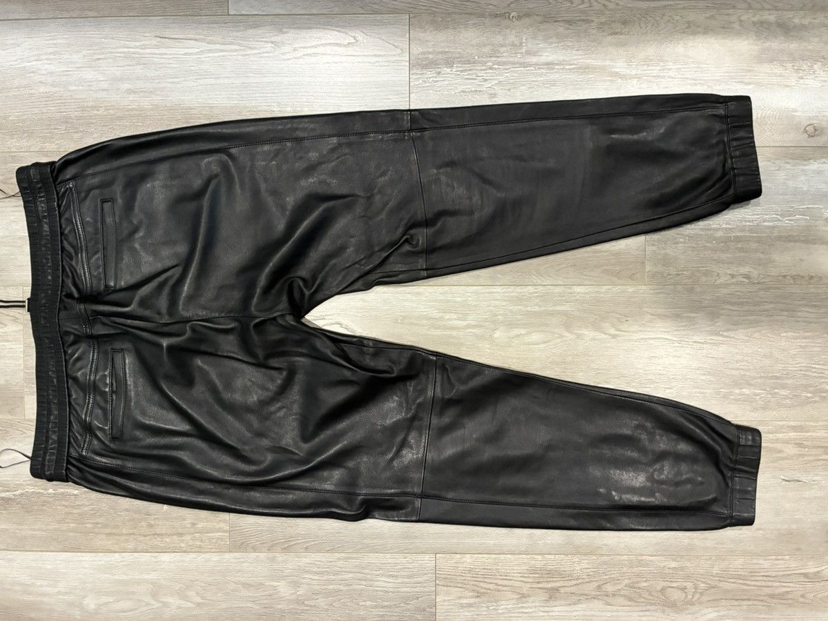 Saint Laurent Paris Saint Laurent Lambskin Joggers Size US 38 / EU 54 - 9 Thumbnail