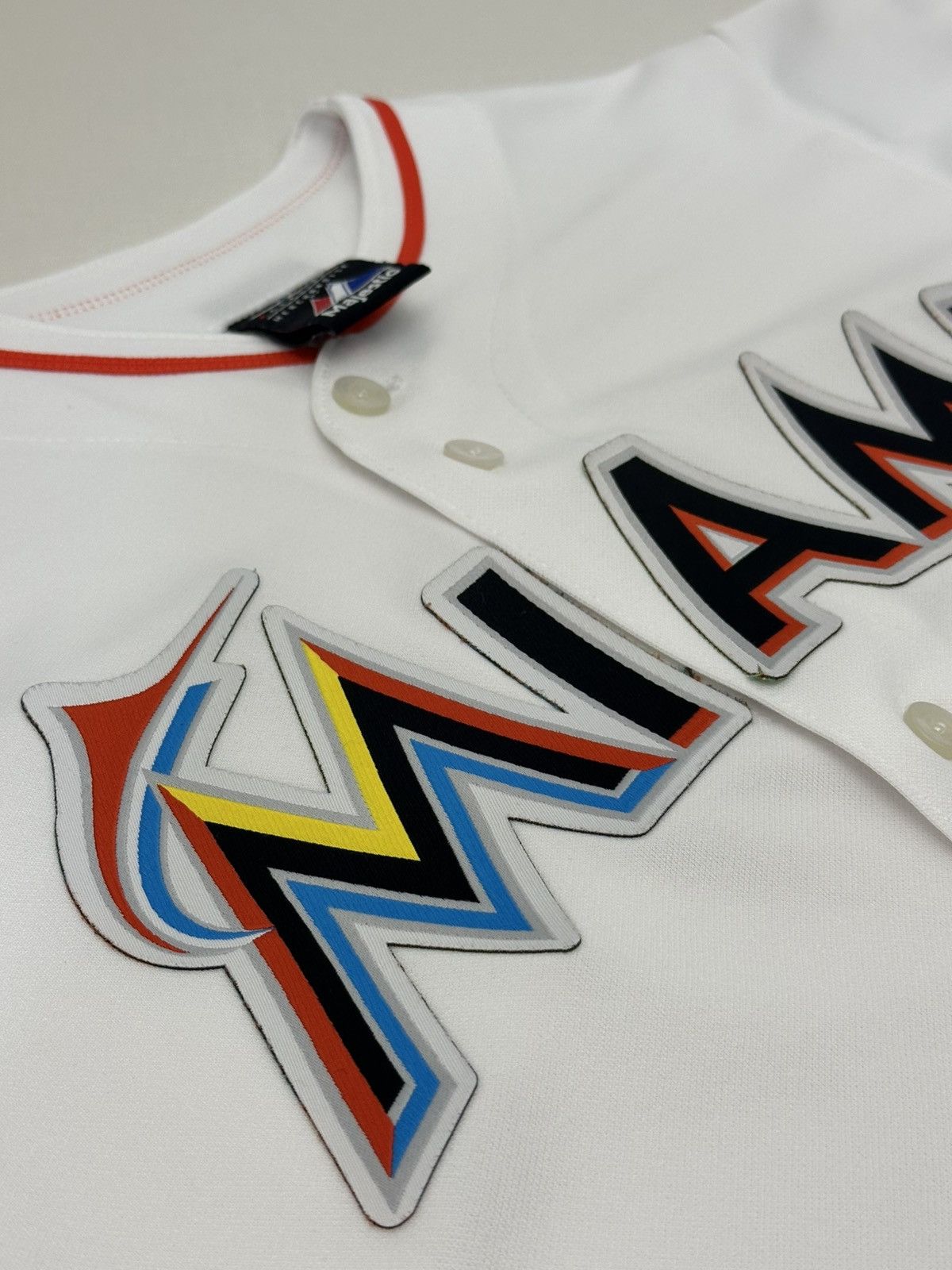 MLB Vintage Miami Marlins Majestic Baseball Jersey Womens L USA Size L / US 10 / IT 46 - 9 Thumbnail