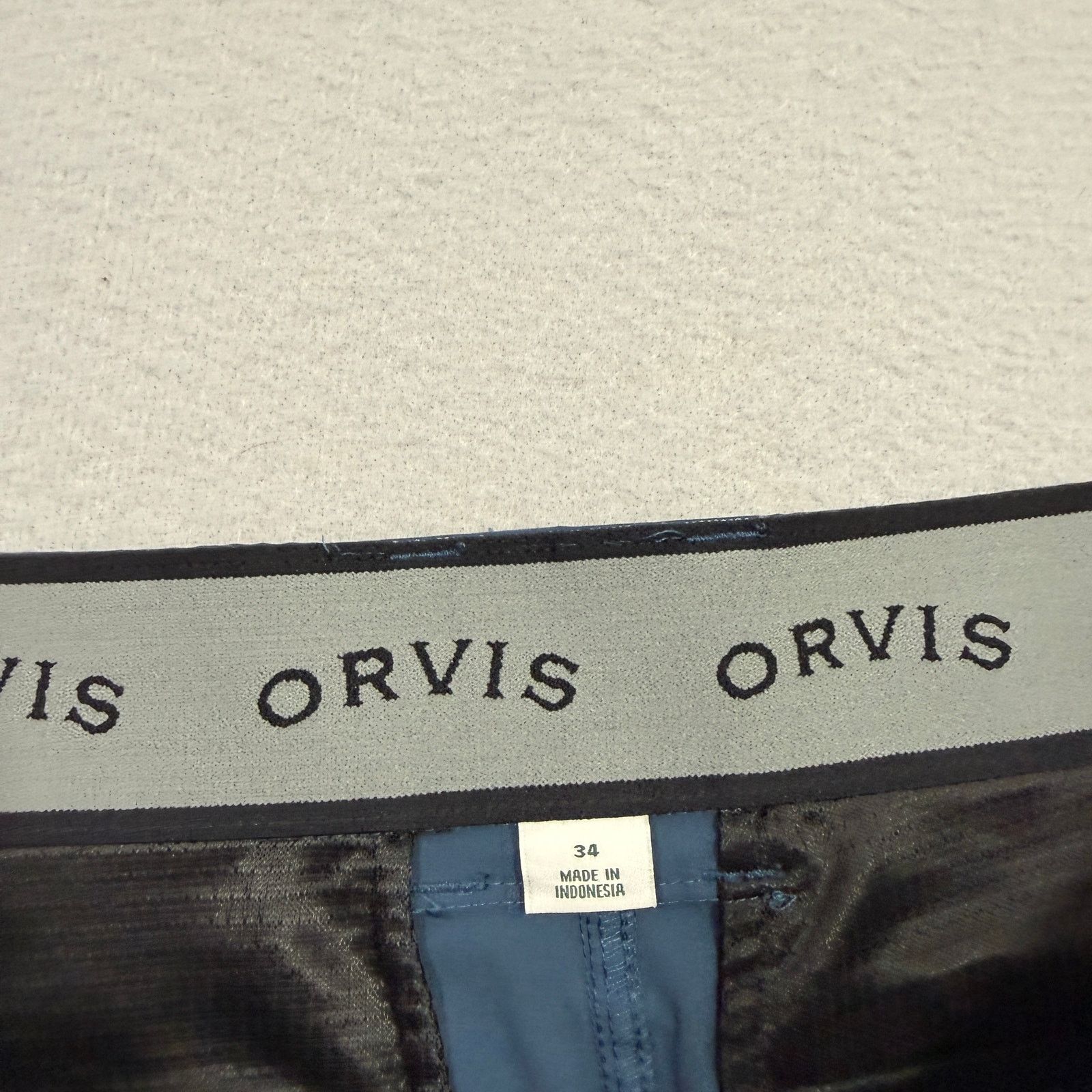 Orvis Orvis Tech Cargo Shorts Men's 34 Blue 9" Inseam Flat Front Size US 34 / EU 50 - 4 Thumbnail