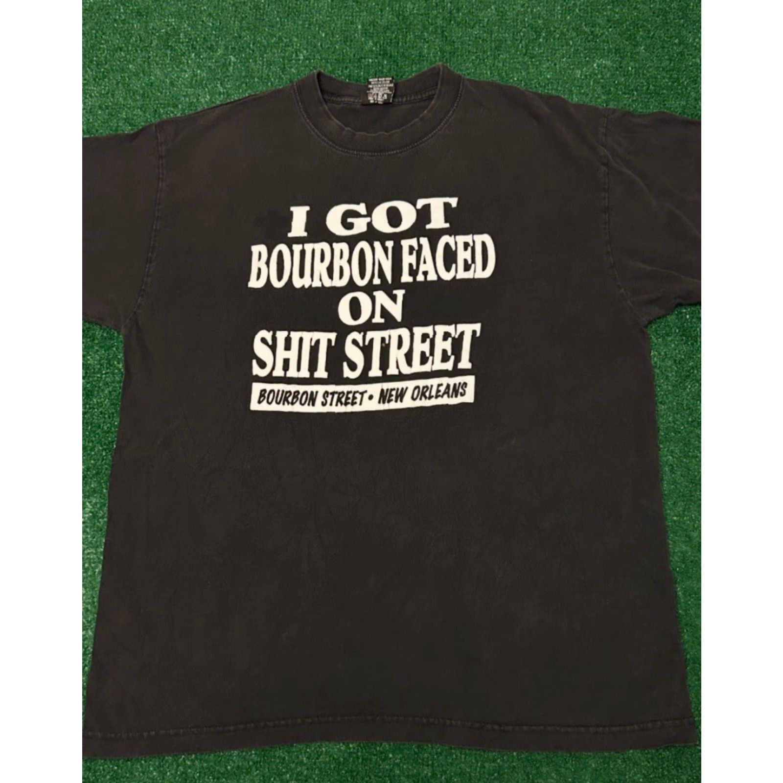 Vintage VINTAGE Shirt Unbranded 90s Bourbon Street Adult Humor Shit Faced VTG Shirt Mens Large Black 90s Funny USA Mens Size US L / EU 52-54 / 3 - 3 Thumbnail