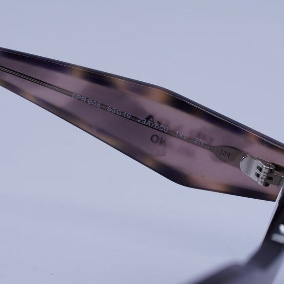 Prada Prada PRB05S 23A60B Sunglasses Mauve Havana Rectangle Frame Size ONE SIZE - 8 Thumbnail