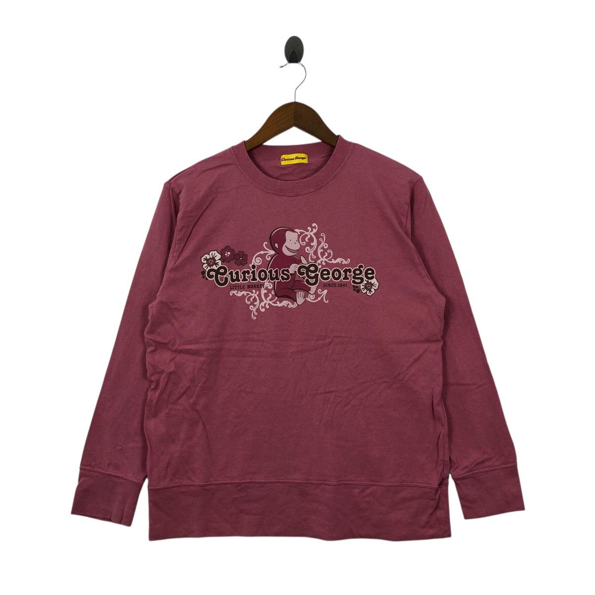 Cartoon Network Curious George Sweatshirt Cartoon Animation Crewneck Size US XXL / EU 58 / 5 - 1 Thumbnail