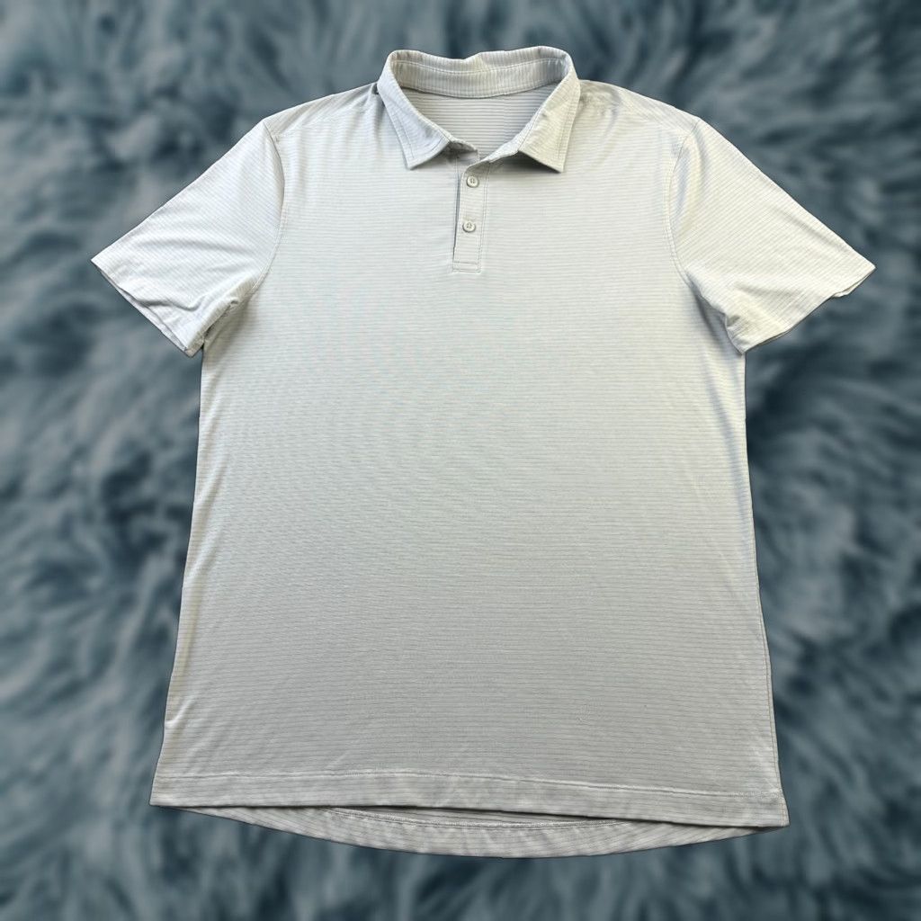 Lululemon Lululemon Polo Shirt Mens Large Gray Evolution Performance Top Shirt Size US L / EU 52-54 / 3 - 1 Thumbnail
