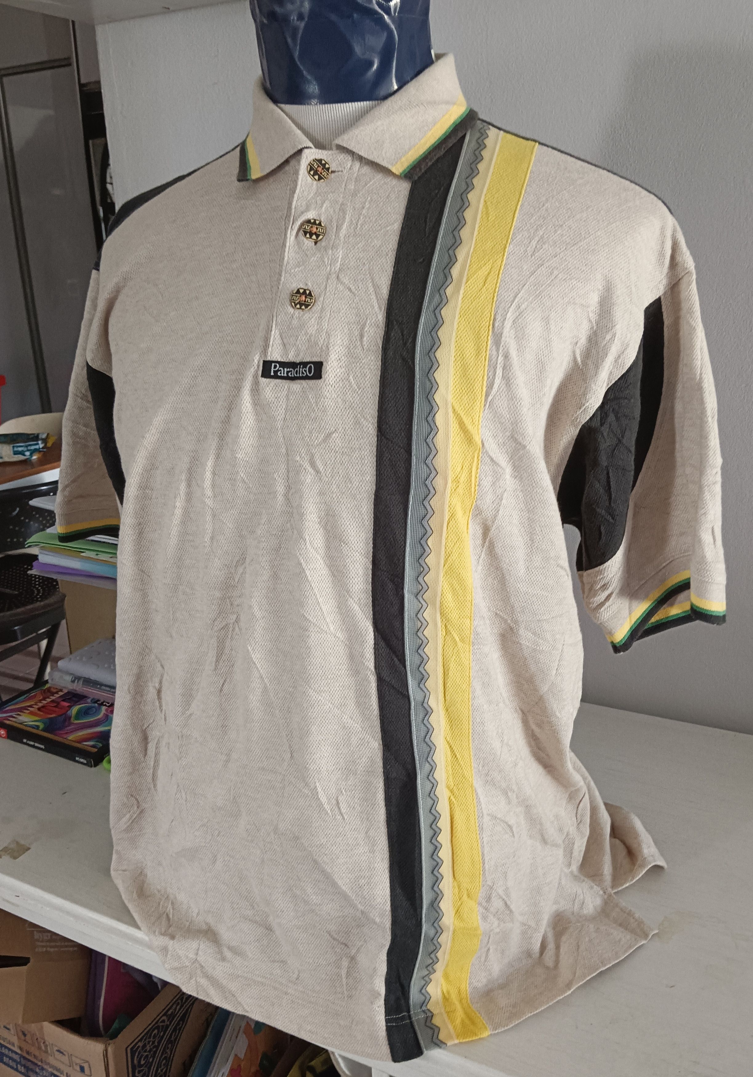 Japanese Brand Paradiso Polos Shirt Short Sleeve Size M Made in Japan Size US M / EU 48-50 / 2 - 7 Thumbnail