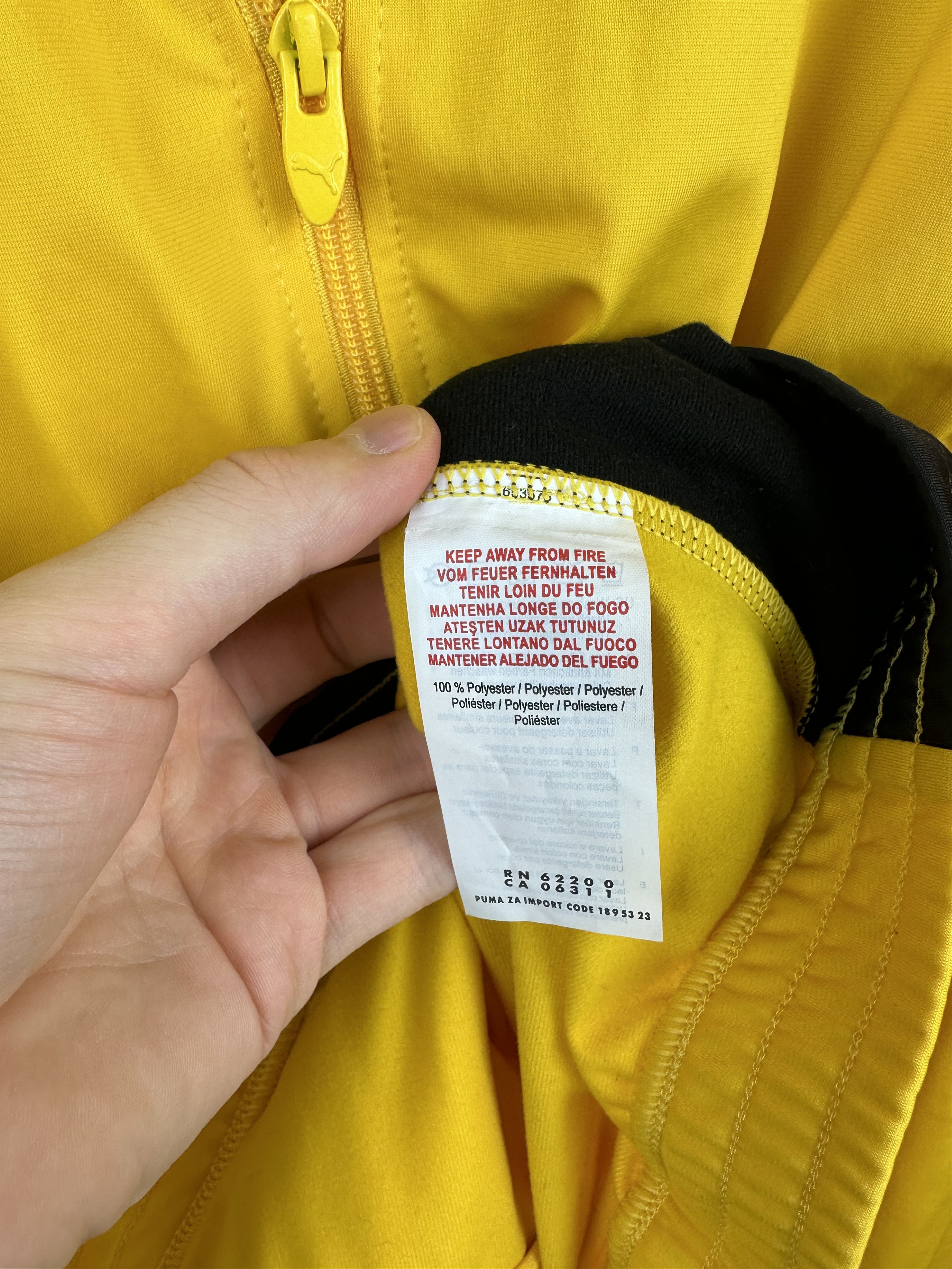 Puma Puma Borussia Dortmund Football Jacket Soccer Track Top Size US XXL / EU 58 / 5 - 10 Thumbnail
