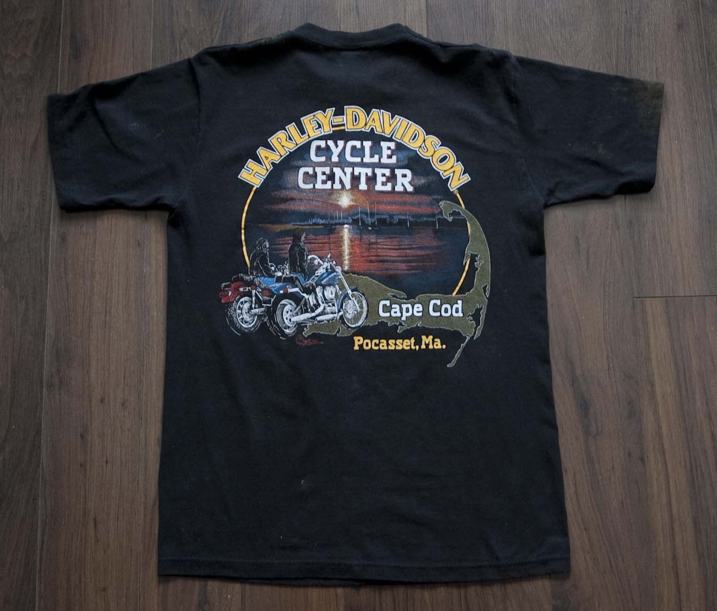 Harley Davidson × Jerzees × Vintage Harley Davidson T Shirt Haulin Class Jerzees 1988 Cape Code Size US M / EU 48-50 / 2 - 1 Thumbnail