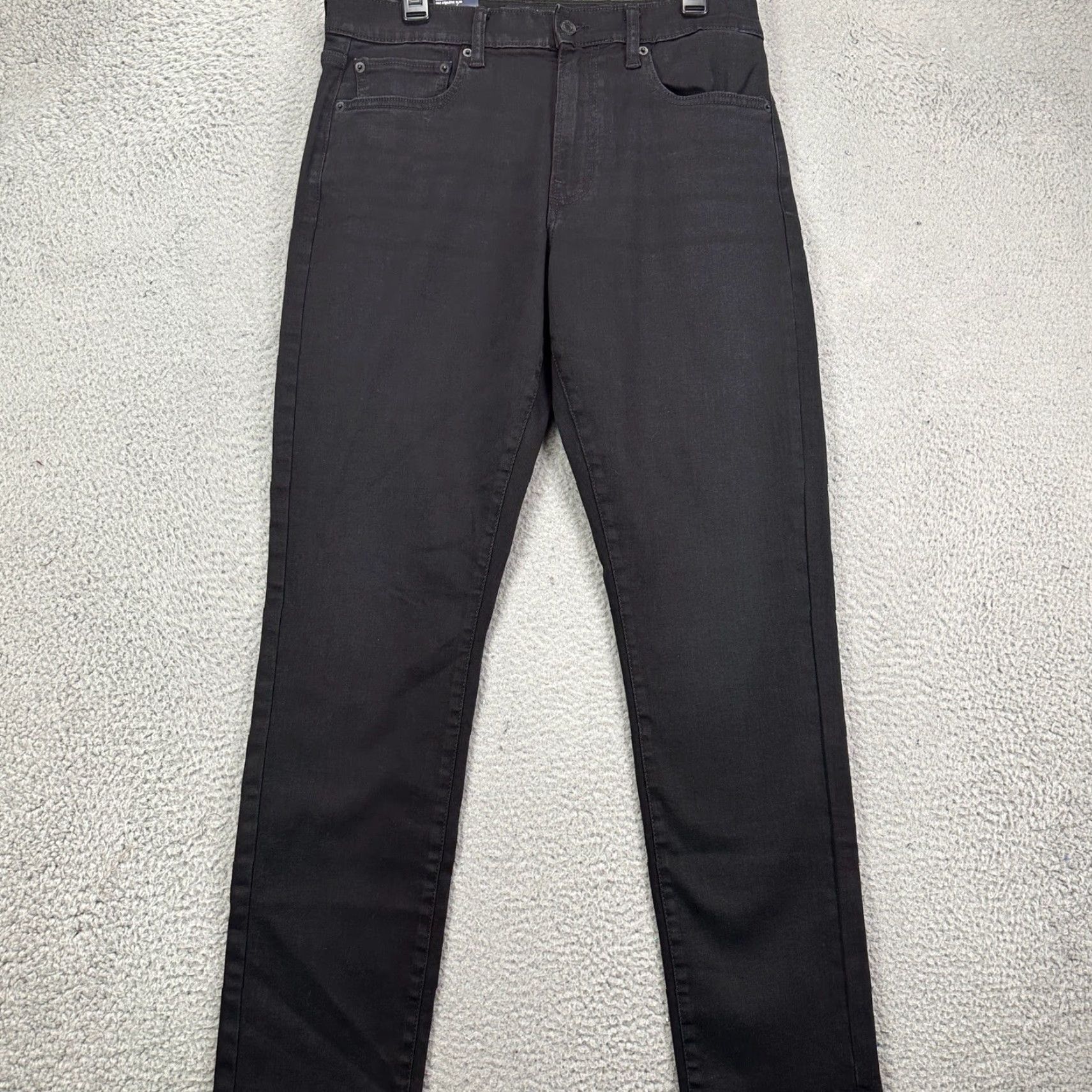 Lucky Brand Lucky Brand 412 Jeans Mens Slim Athletic Dark Denim 32 Regular Distressed Mid Rise 32x32 New with Tags Mens Size US 32 / EU 48 - 2 Thumbnail