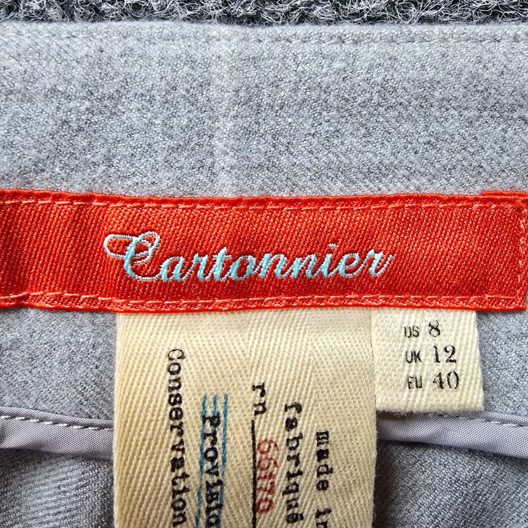 Anthropologie Anthropologie Cartonnier Pants Womens Size 8 Gray Plaid Tapered Capsule Career Office Pants Women Regular Inseam 28 in Gray Size 30" / US 8 / IT 44 - 4 Thumbnail