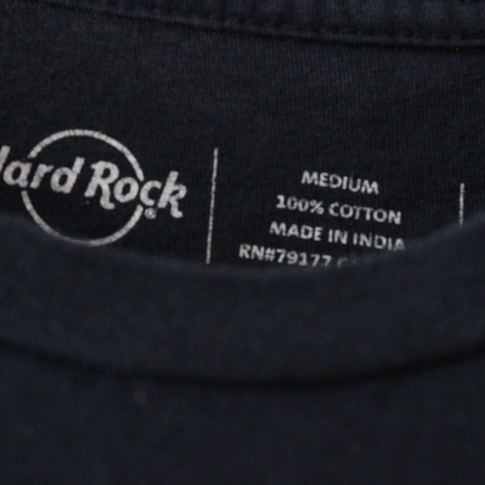Hard Rock Cafe Y2K Navy Blue / Black Hard Rock Cafe Malaga Flag Graphic Tee Size US M / EU 48-50 / 2 - 5 Thumbnail