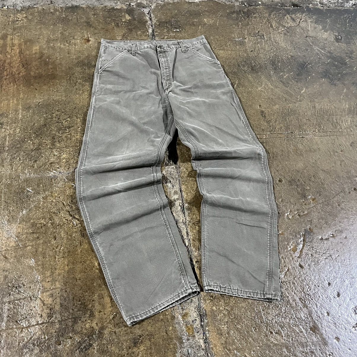 Carhartt × Vintage Vintage Carhartt Flannel Lined Workwear Carpenter Pants Size US 38 / EU 54 - 6 Thumbnail