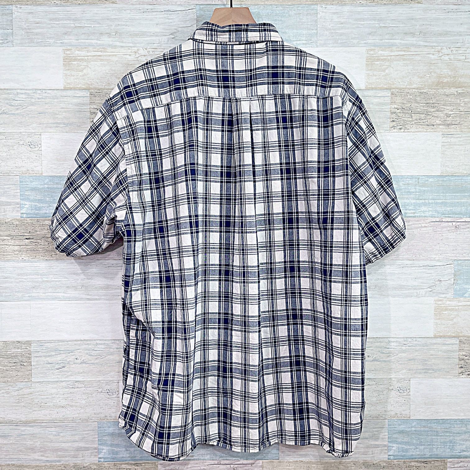 Brooks Brothers Brooks Brothers Cotton Sport Shirt Blue White Plaid Mens XL Size US XL / EU 56 / 4 - 3 Thumbnail