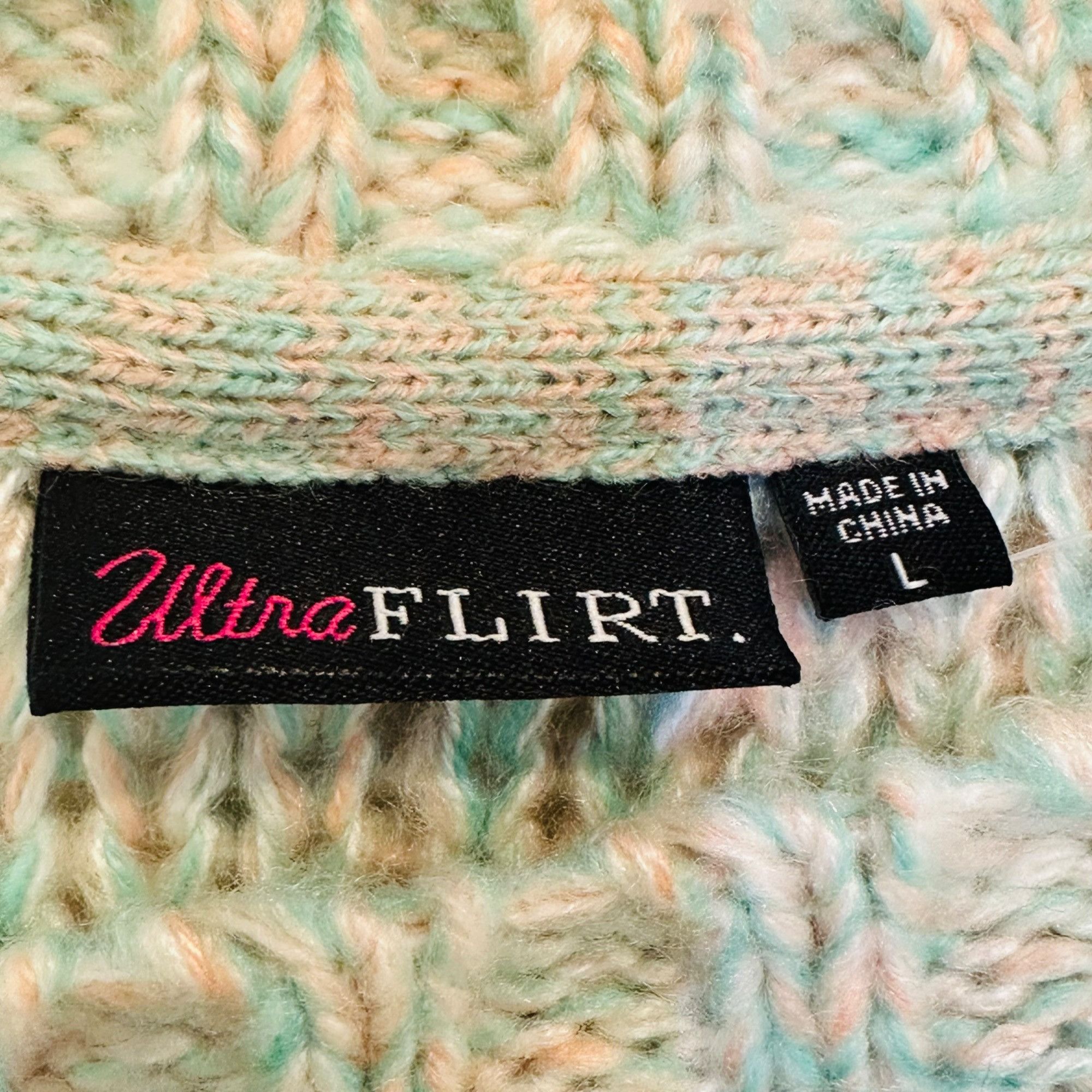 Other ✨Ultra Flirt Womens Sz L Long Sleeve Knit Sweater Blue Ombre Size L / US 10 / IT 46 - 3 Thumbnail