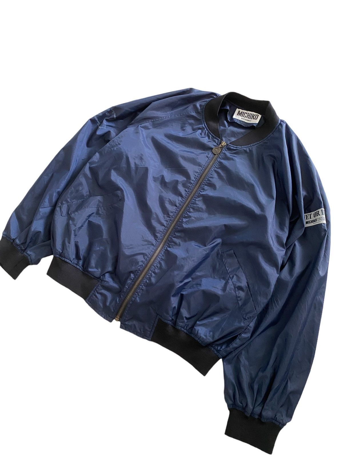 Issey Miyake Rare MICHIKO KOSHINO betwing bomber jacket nice designer Size US M / EU 48-50 / 2 - 4 Thumbnail