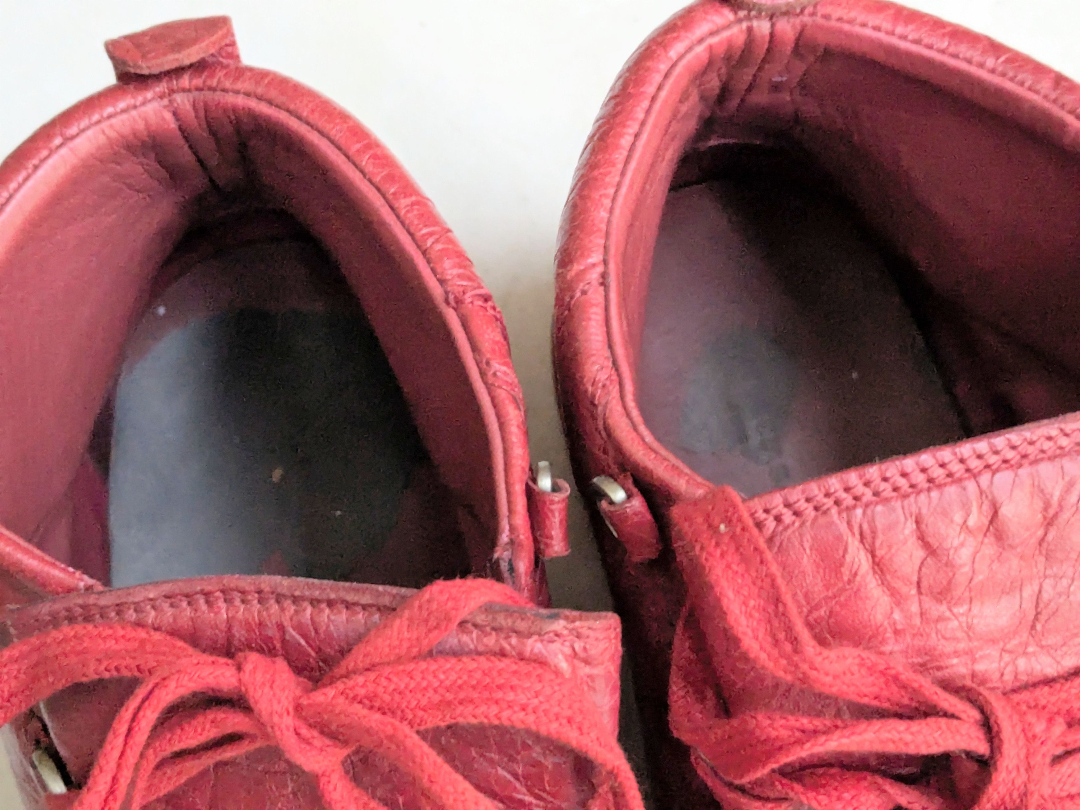 Balenciaga Balenciaga Arena Sneakers Red 11 High Tops Leather Size US 11 / EU 44 - 4 Thumbnail