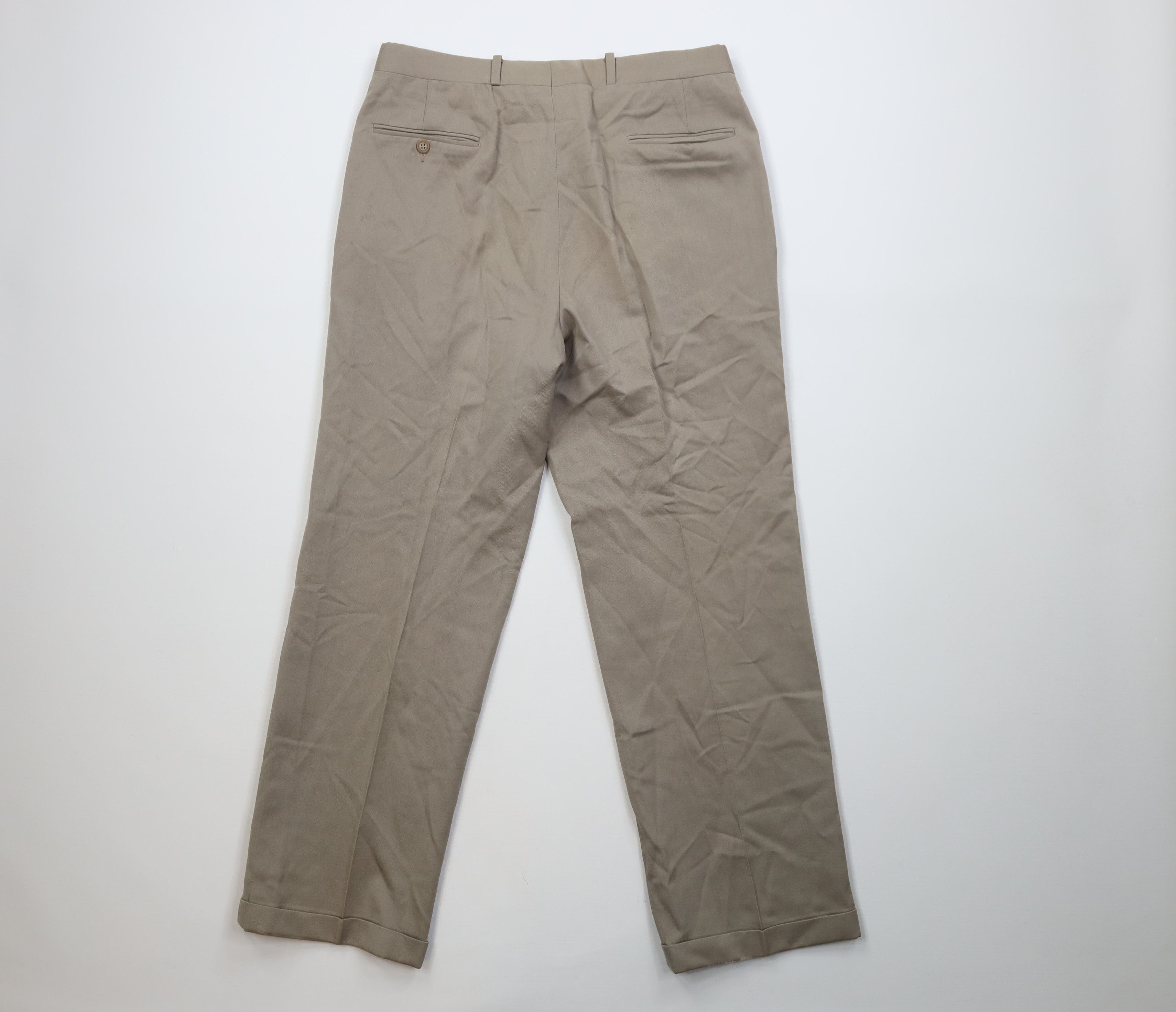 Vintage Vintage 70s Streetwear Rayon Gabardine Wide Leg Chino Pants Size US 34 / EU 50 - 11 Thumbnail