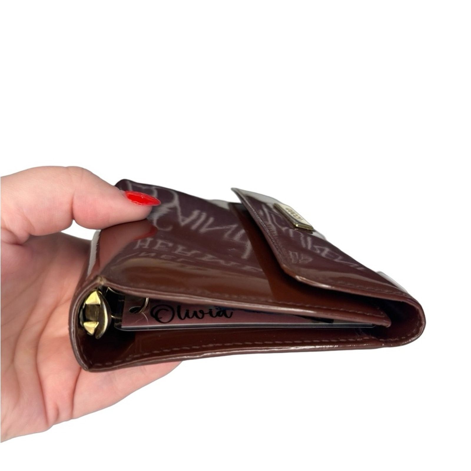 Gucci Gucci Mini Agenda Planner/Wallet GUC Red Burgundy Leather Size ONE SIZE - 9 Thumbnail