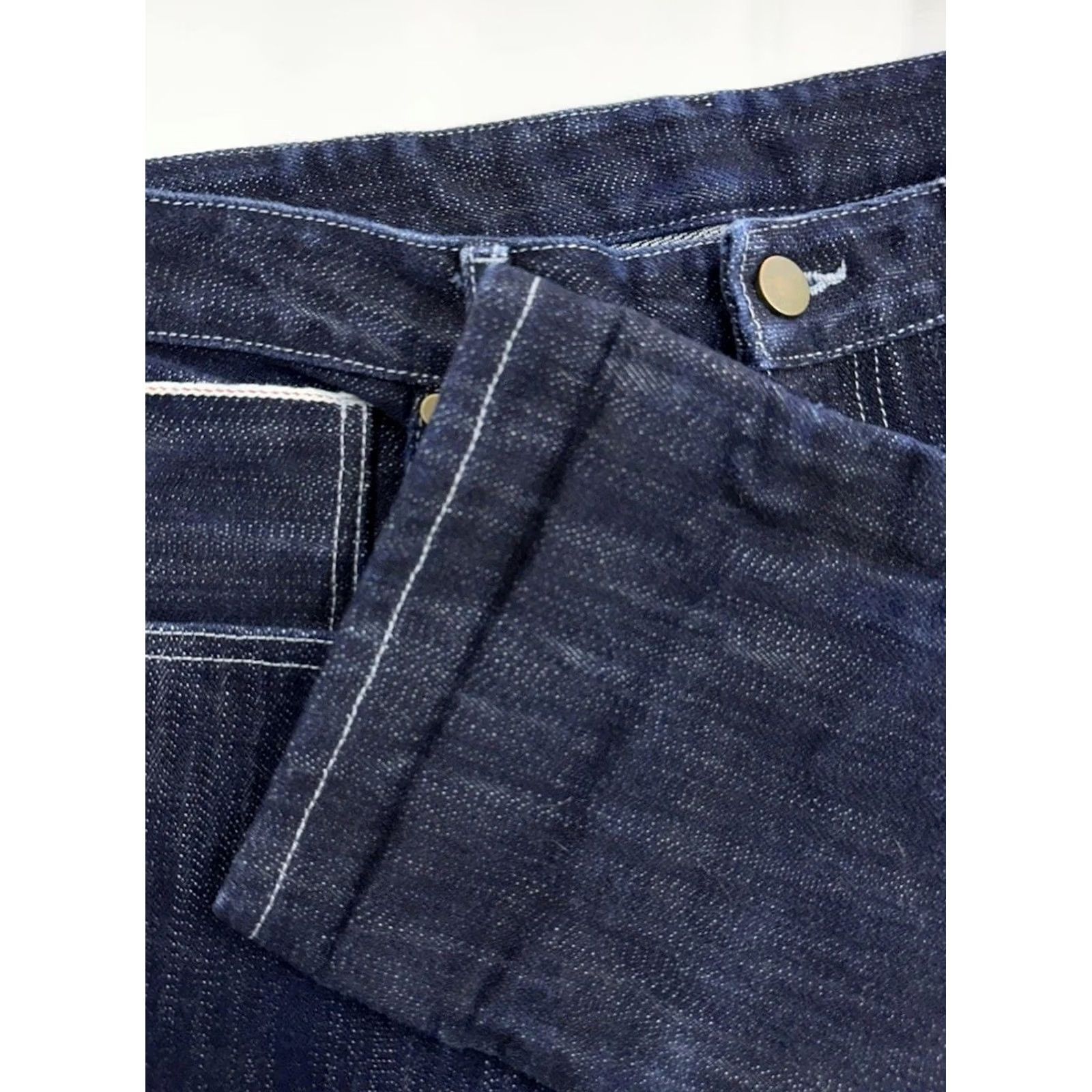 Vintage TC Custom Made Heavy Raw Selvedge Jeans / Straight Leg / Men’s 34x30 / Blue / 34 / Regular / Unbranded / Inseam 30 in / Denim / Jeans / Vintage? Size US 34 / EU 50 - 7 Thumbnail