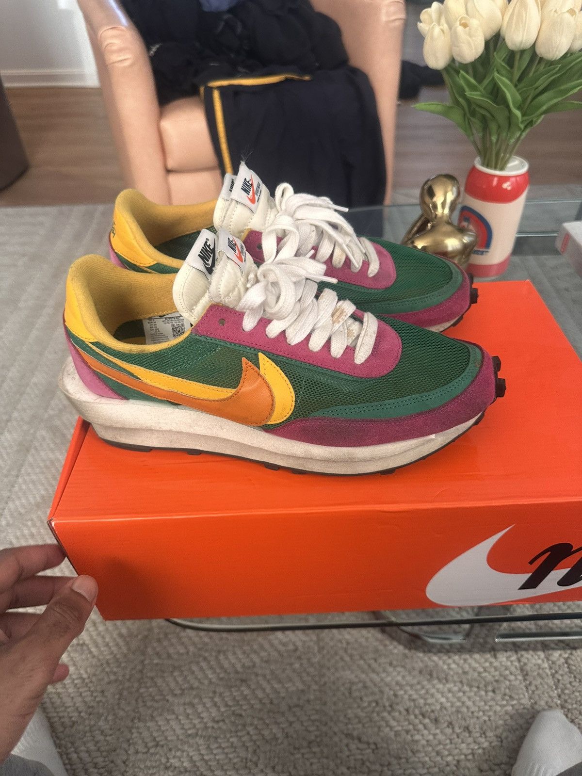 Nike 2019 sacai x Nike LDWaffle 'Pine Green' Size 10 Size US 10 / EU 43 - 1 Thumbnail