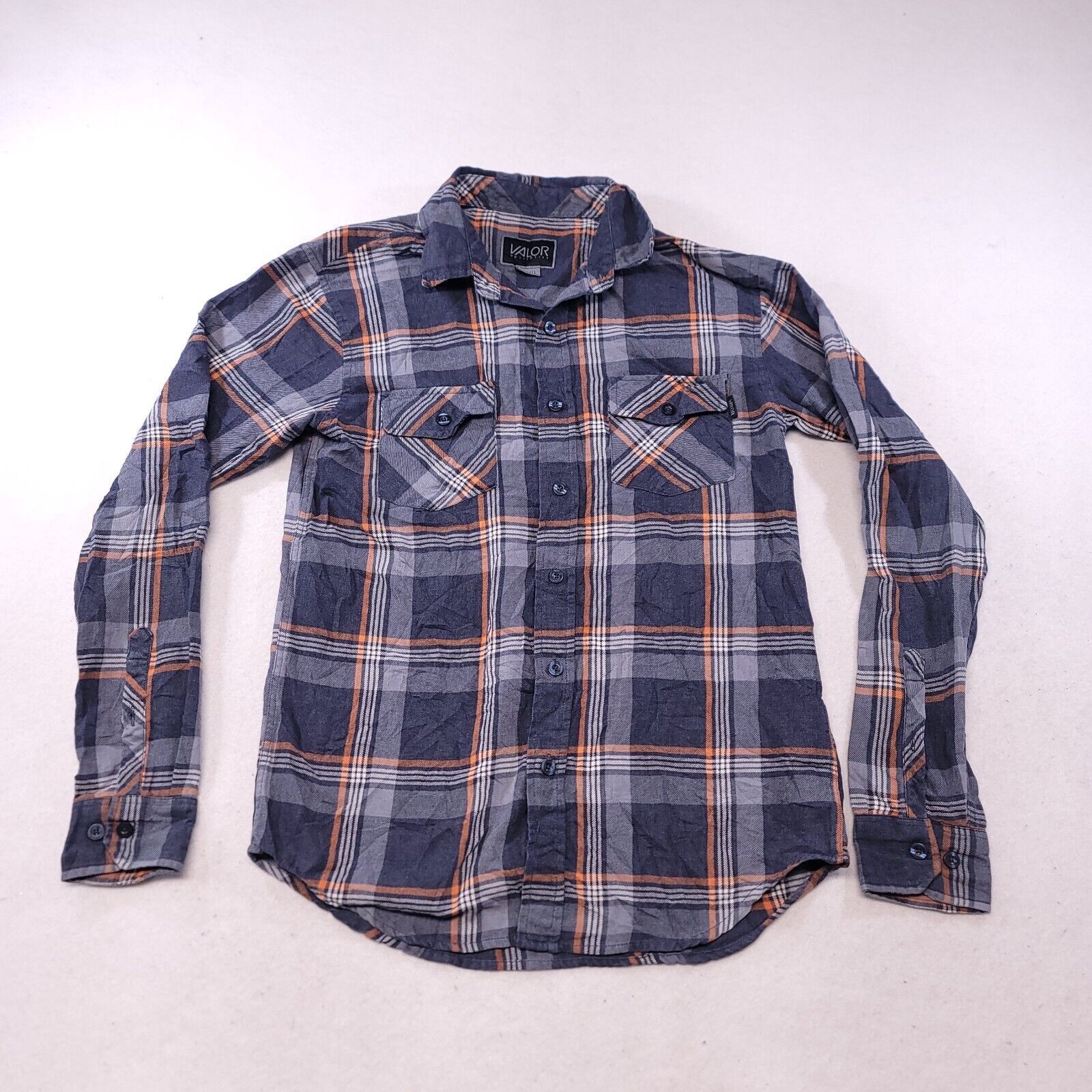 Valor Collective Valor Collective Madras Flannel Shirt Mens Size Small S Blue Size US S / EU 44-46 / 1 - 2 Thumbnail