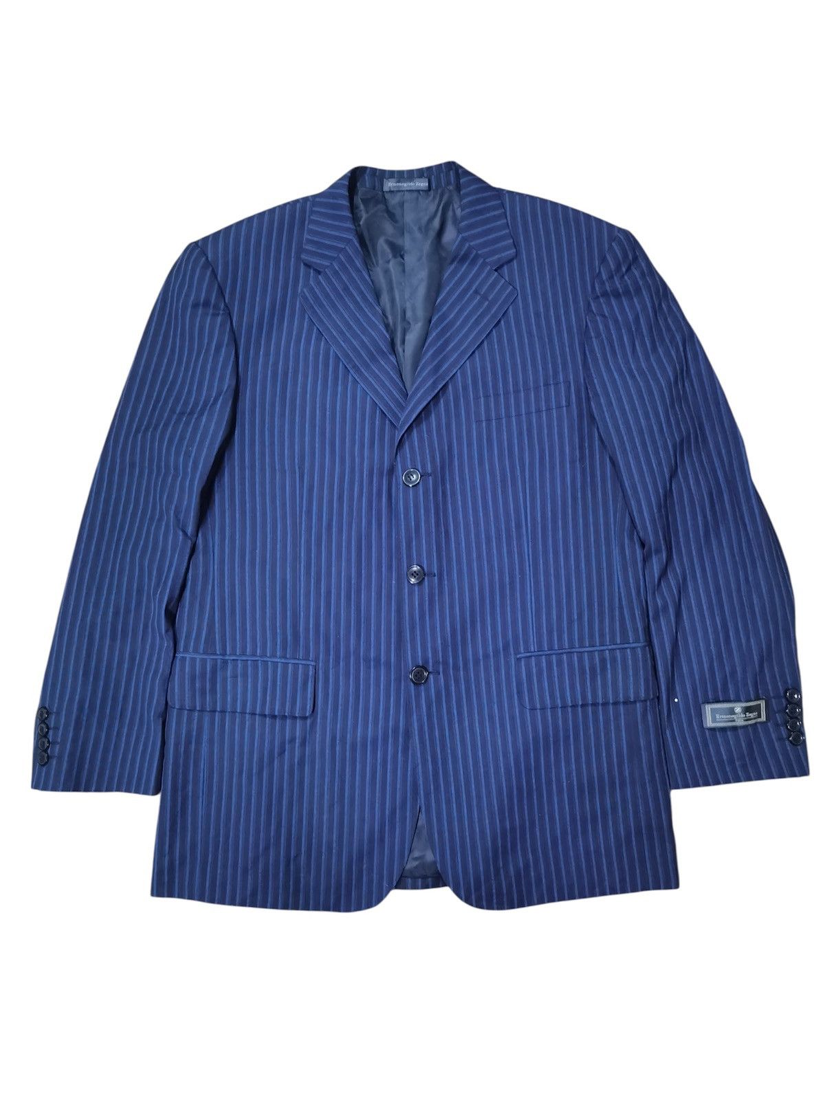 Ermenegildo Zegna Ermenegildo Zegna achillfarm blazer Stripe jacket Size 38L - 1 Thumbnail