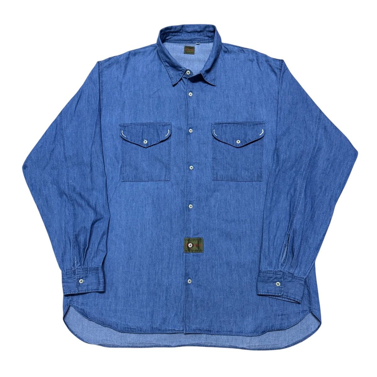 Boneville Vintage 80s Boneville Denim Shirt Oversized Mossimo Osti Size US L / EU 52-54 / 3 - 1 Thumbnail