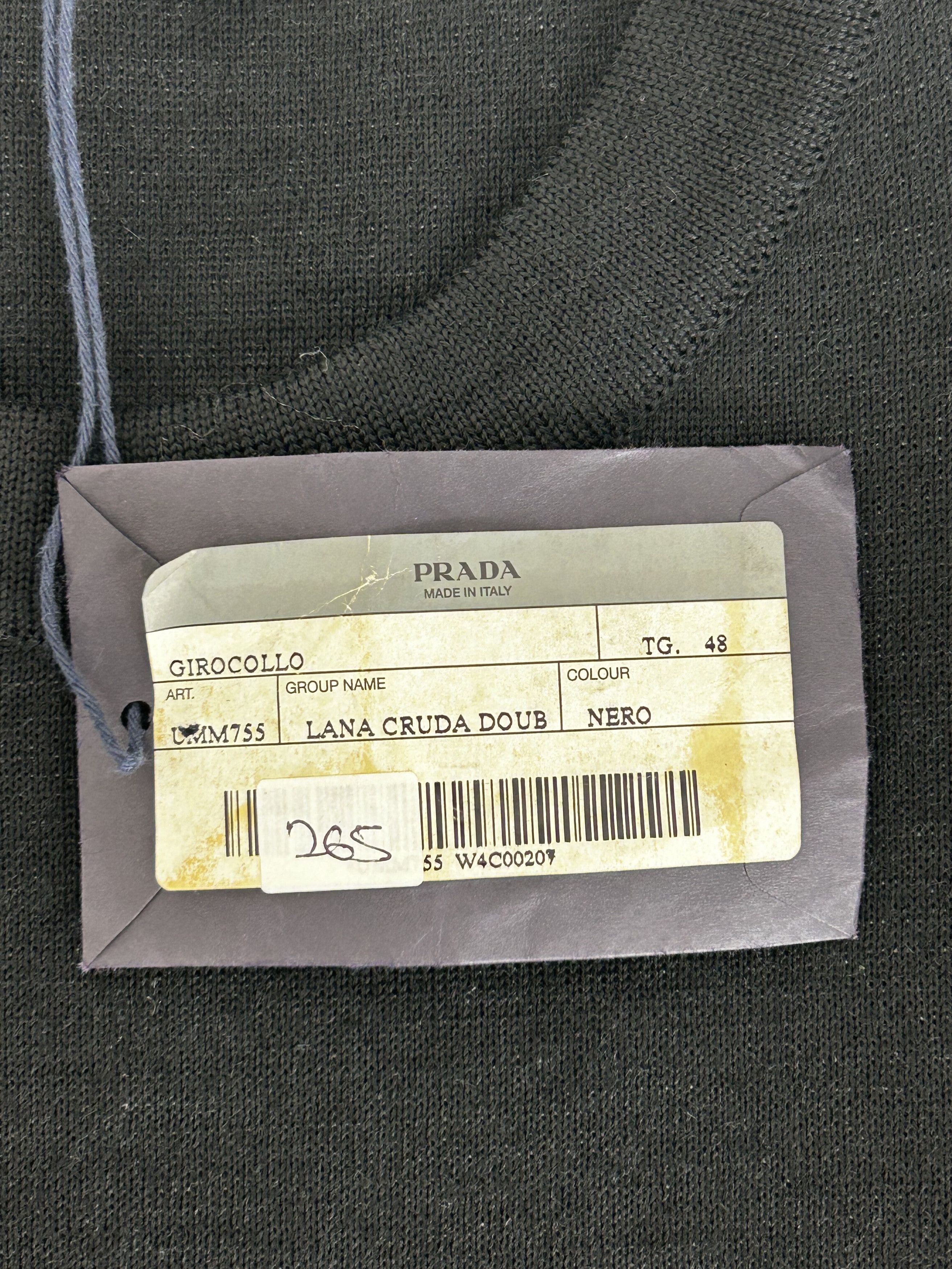 Prada Prada Crew Neck Heavy Tight Knit Wool Jumper size 48 Size US L / EU 52-54 / 3 - 4 Thumbnail