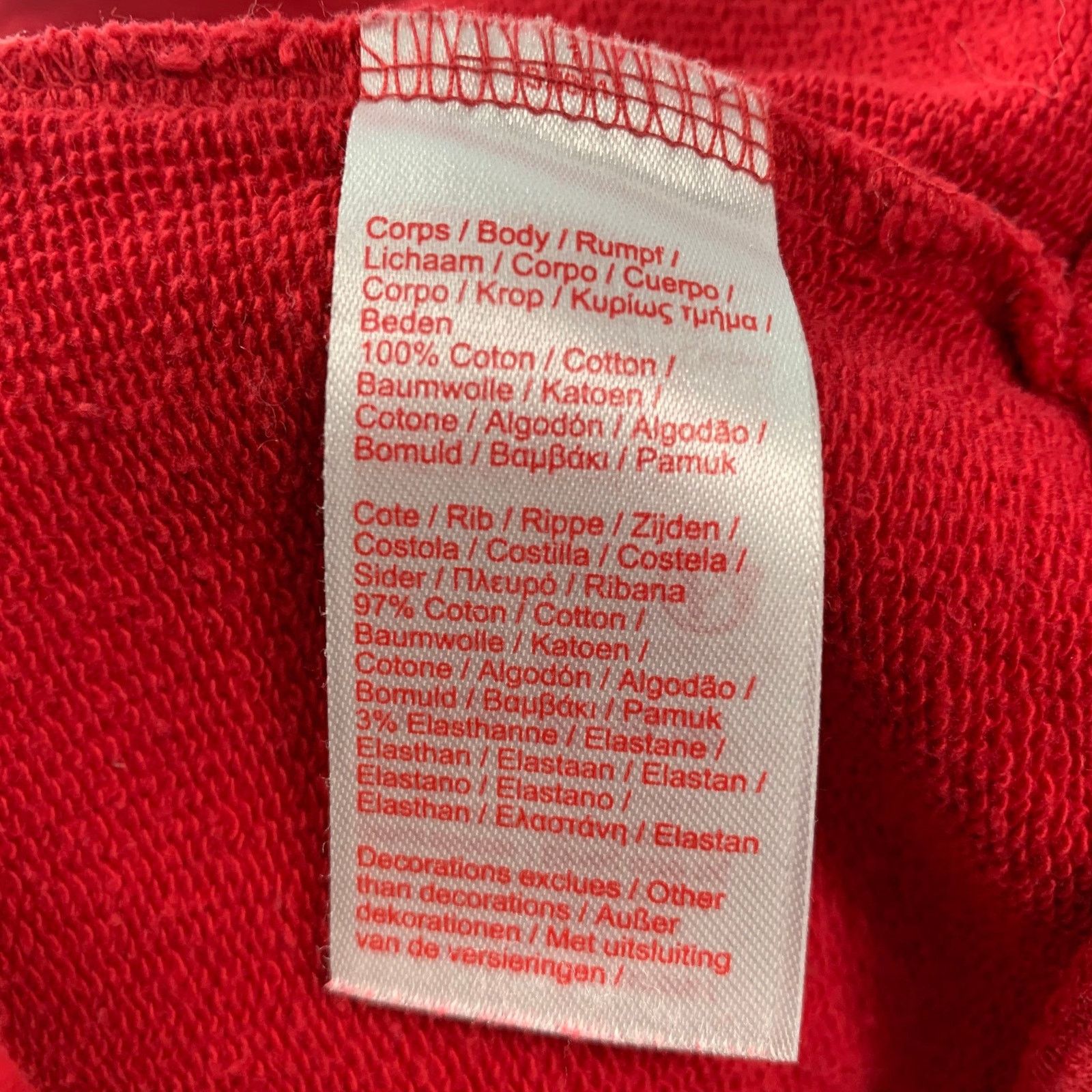 Supreme SUPREME Size S Red Logo Cotton Crew-Neck Sweatshirt Size US S / EU 44-46 / 1 - 7 Thumbnail