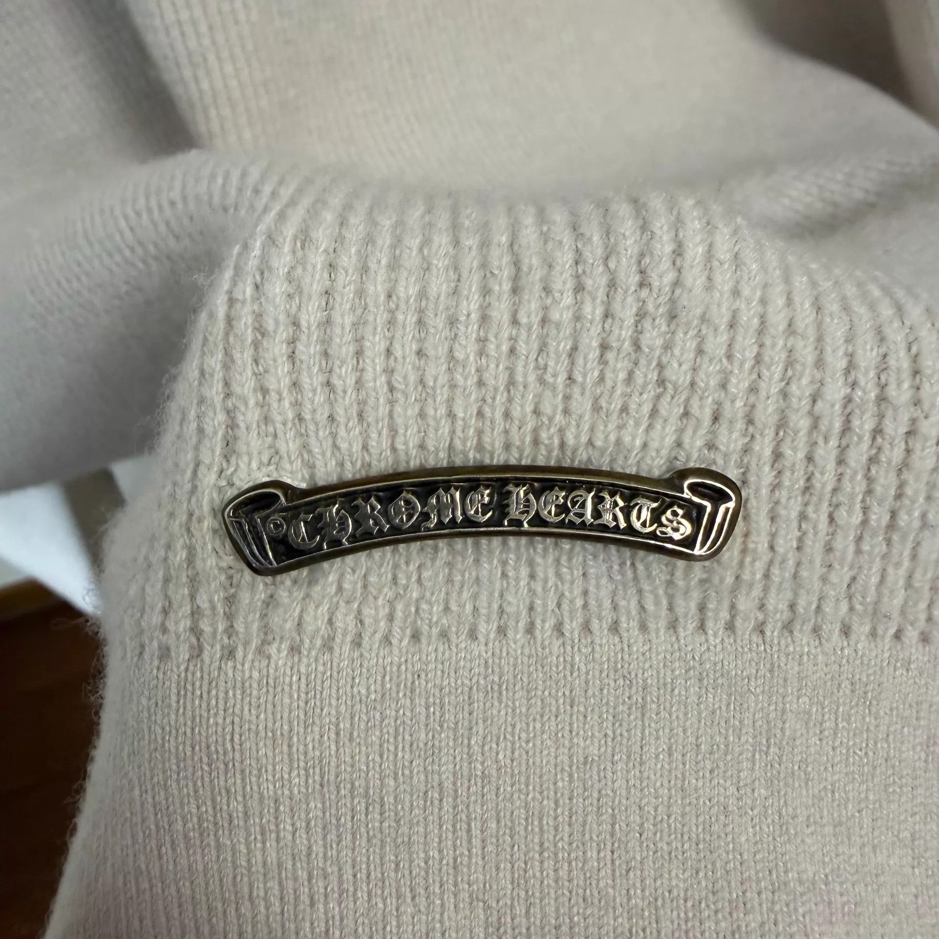 Chrome Hearts Chrome Hearts Oatmeal Cashmere Sword Hoodie L Size US L / EU 52-54 / 3 - 6 Thumbnail