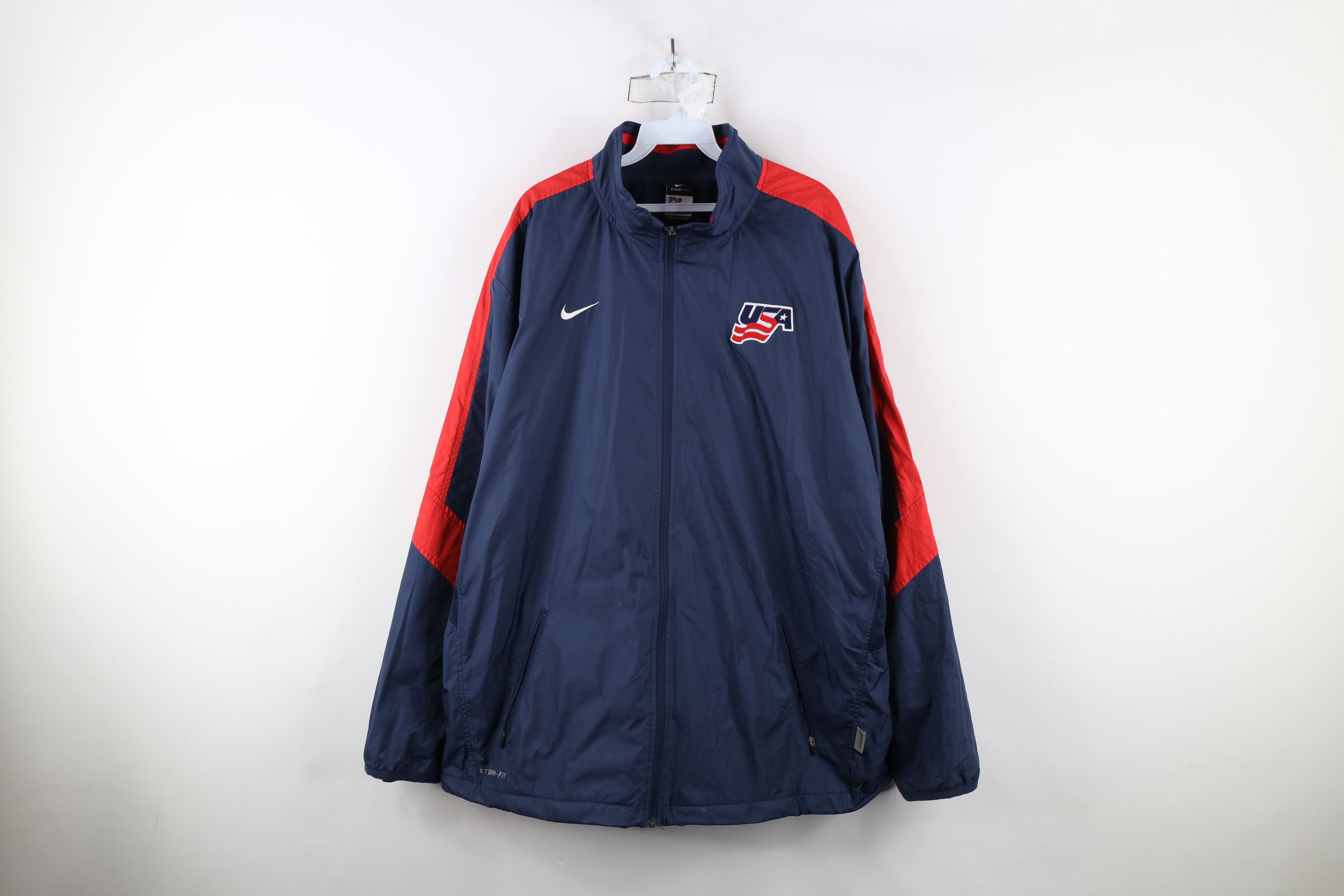 Vintage Nike Hockey Fleece Lined Full Zip Jacket Storm Fit