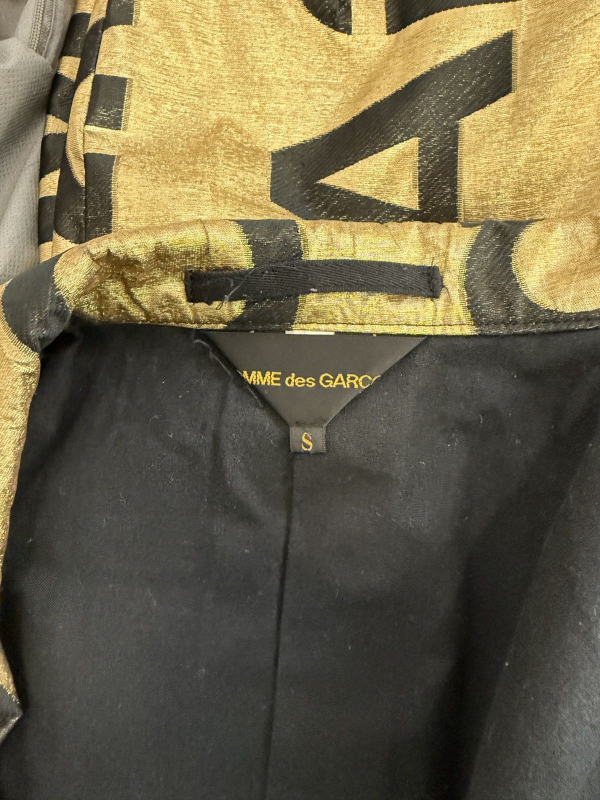 Comme des Garcons comme des garçons gold/black cutout blazer Size 36R - 6 Thumbnail