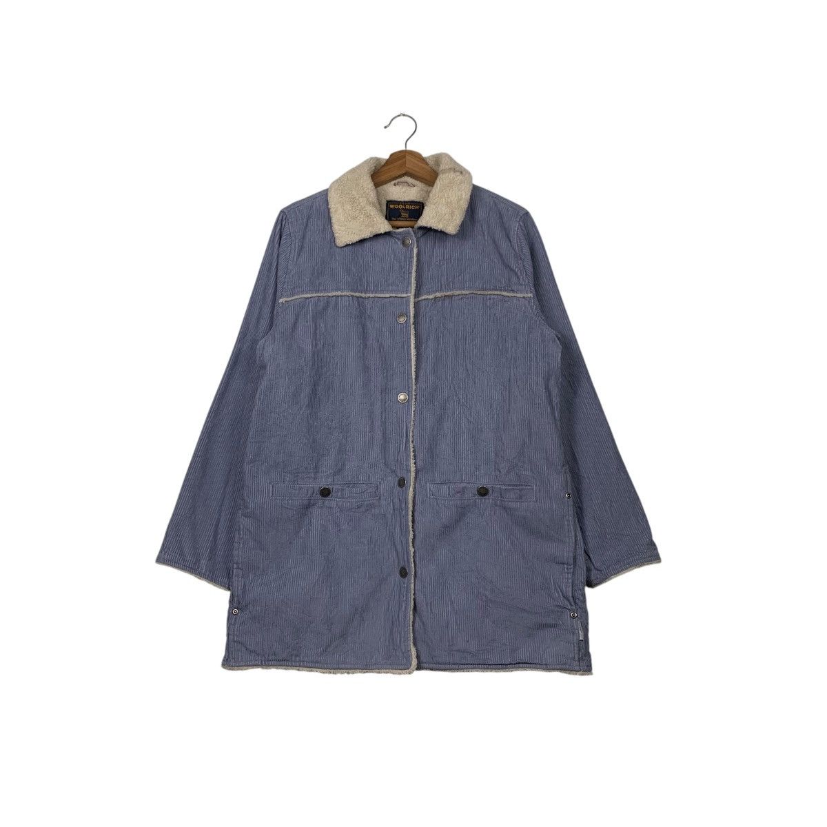 Woolrich Woolen Mills WOOLRICH Fleece Lined Deep Opal Corduroy Jacket #2285-C101 Size US S / EU 44-46 / 1 - 1 Thumbnail