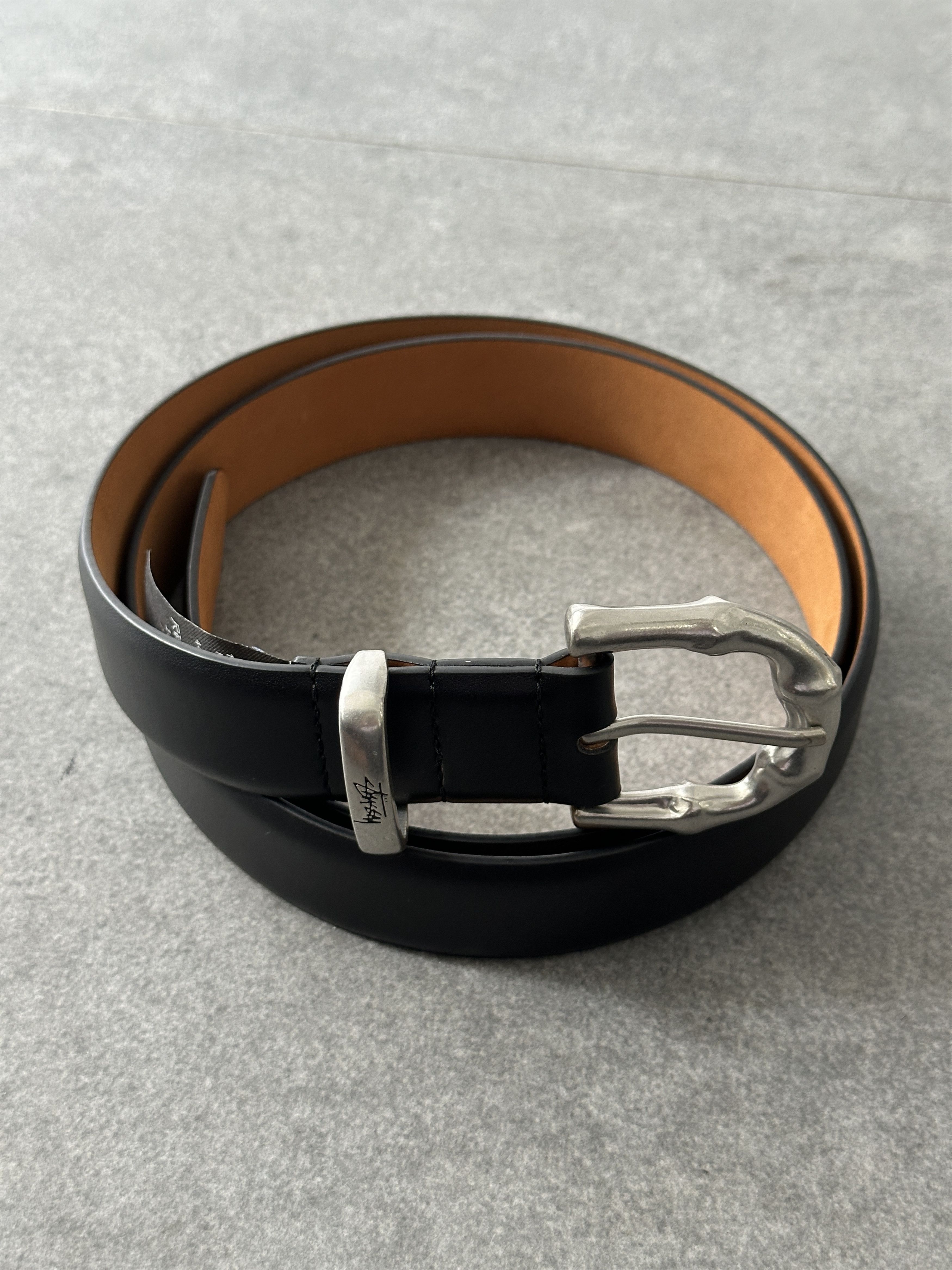 Stussy Stüssy Japan Bamboo Buckle Belt – Citron Crocodile Leather