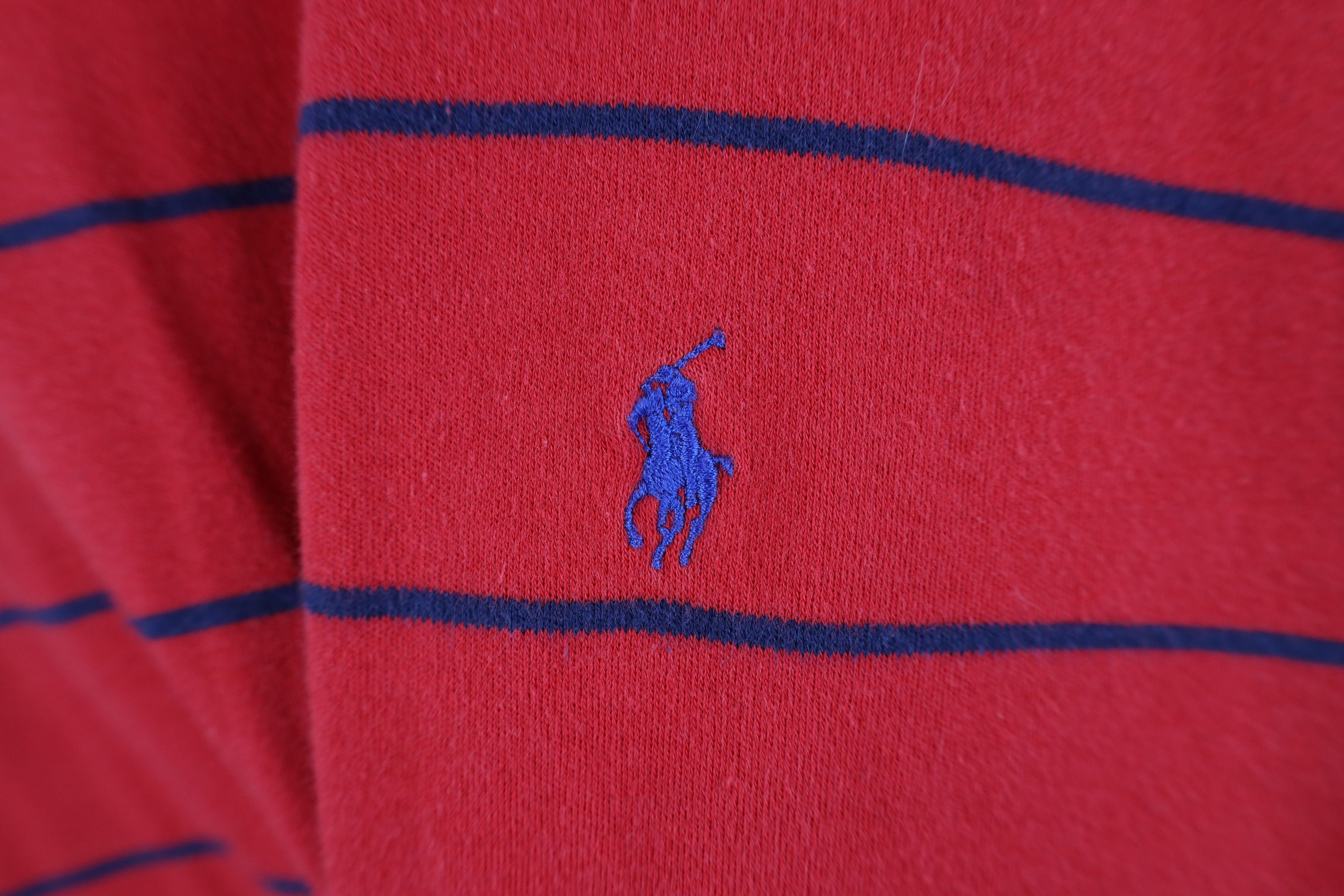 Ralph Lauren Vintage 90s Ralph Lauren Turtleneck T-Shirt Cotton Red Size US XL / EU 56 / 4 - 4 Thumbnail