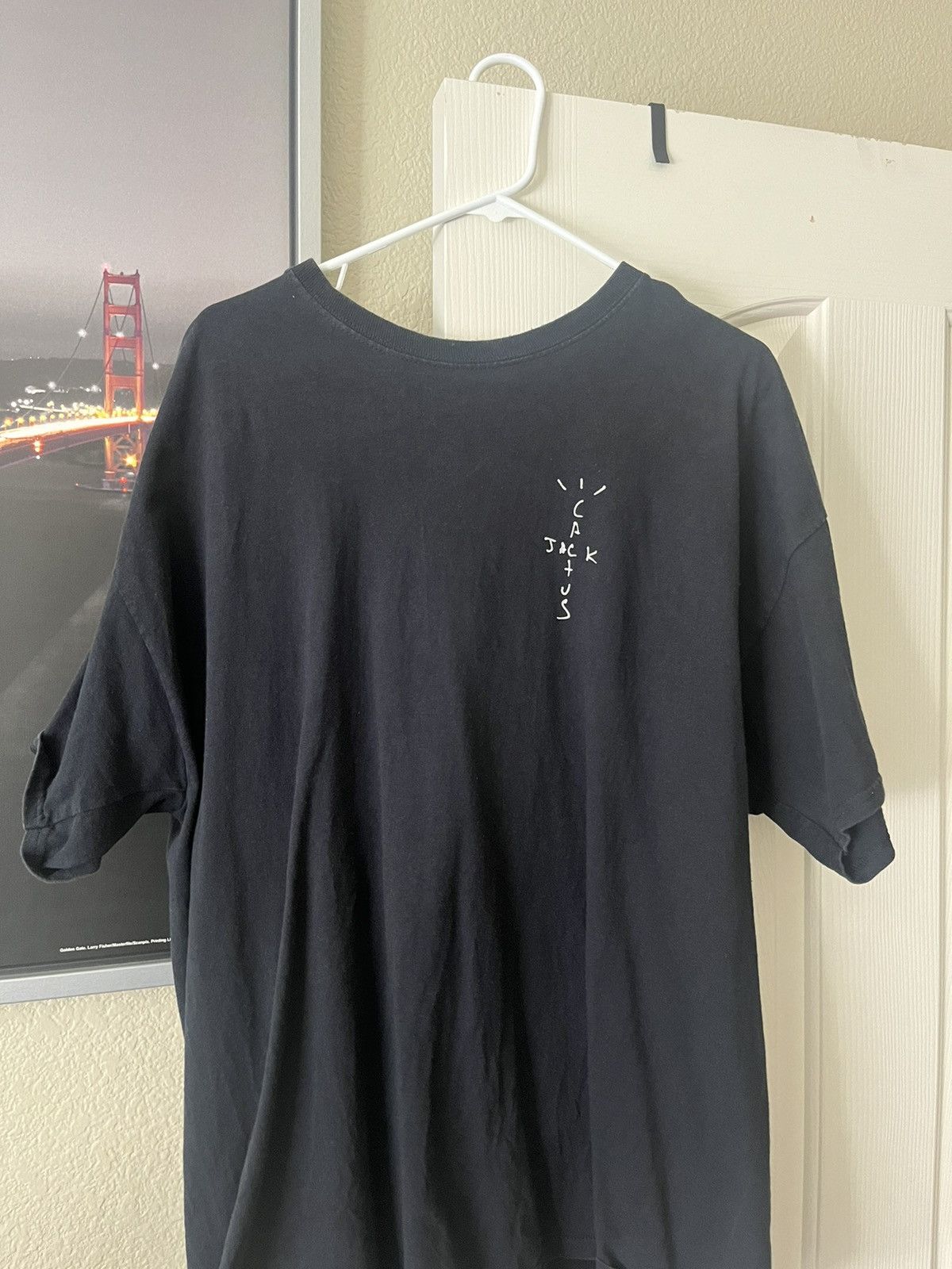 image of Travis Scott Cracked Tee - XL in Black, Men's