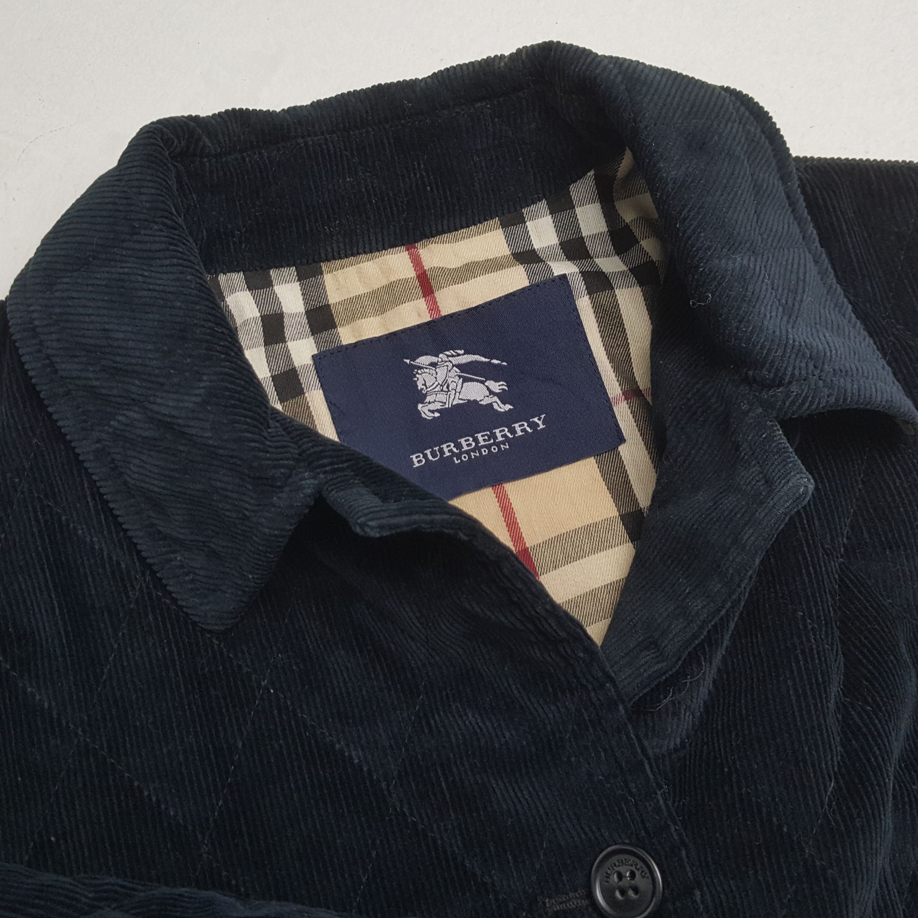 Burberry BURBERRY LONDON Fashion Style Custom Art Velvet Jacket Size US S / EU 44-46 / 1 - 11 Thumbnail